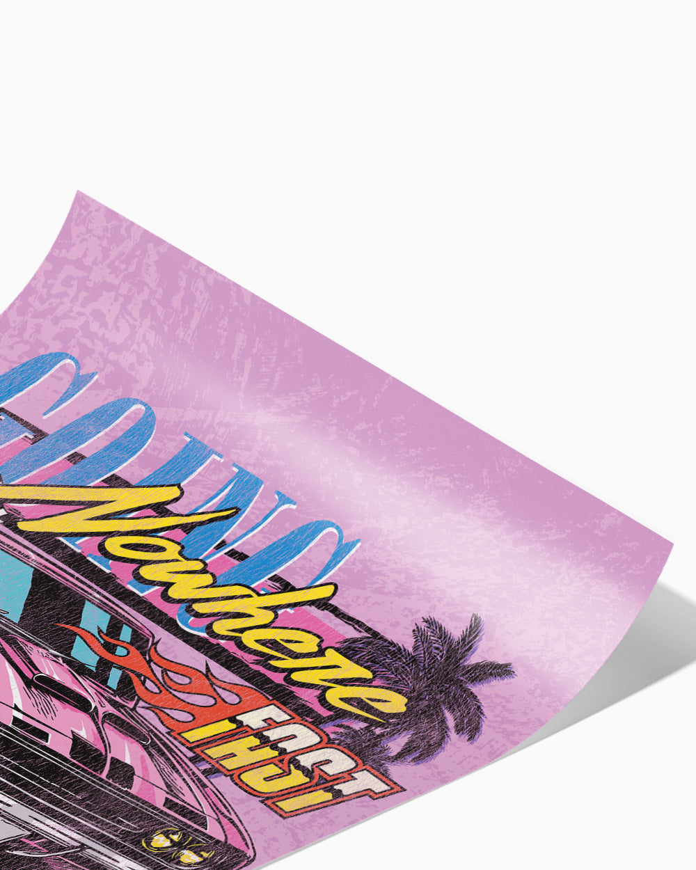 Going Nowhere Art Print #colour_Pink
