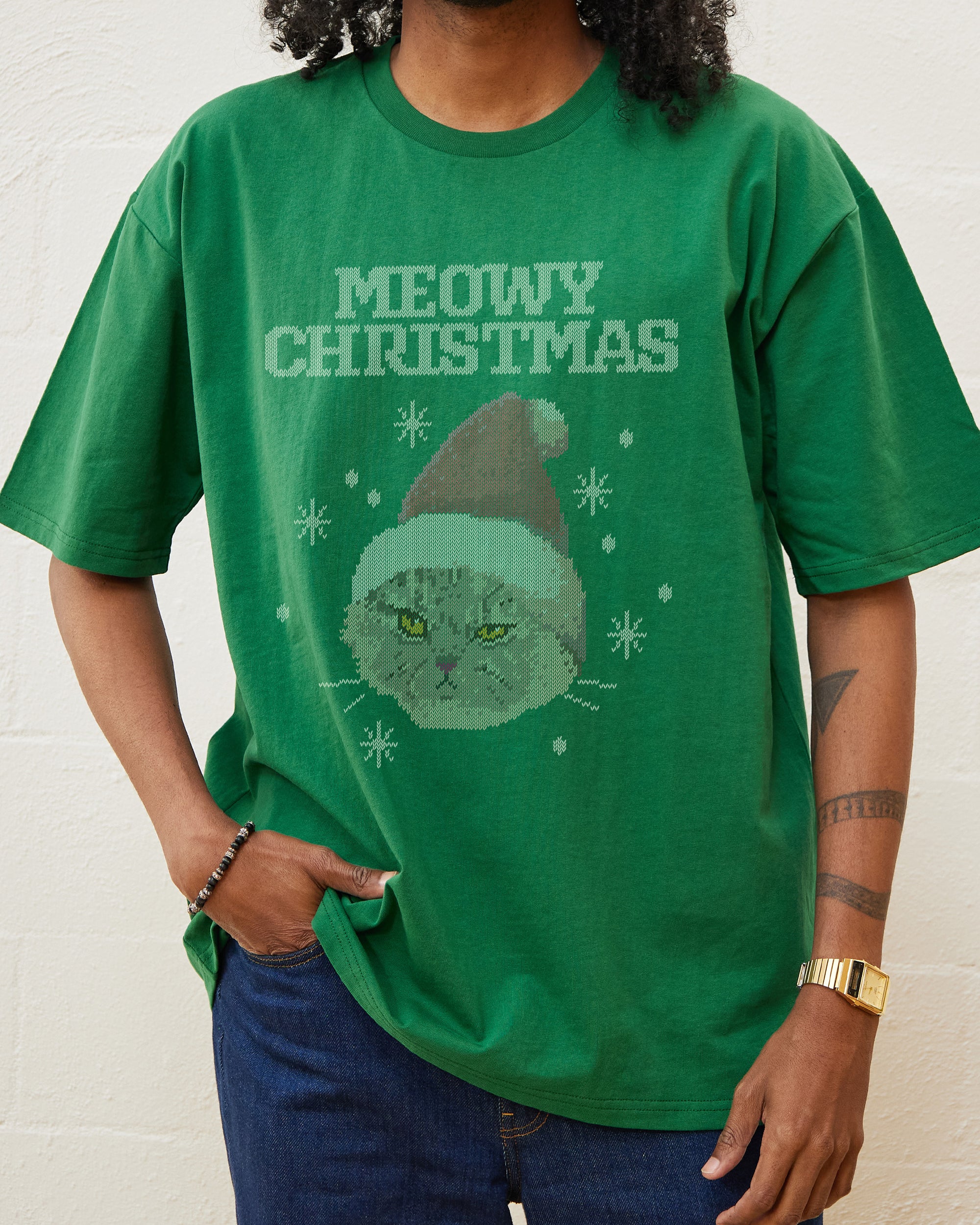 Meowy Christmas T-Shirt Australia Online