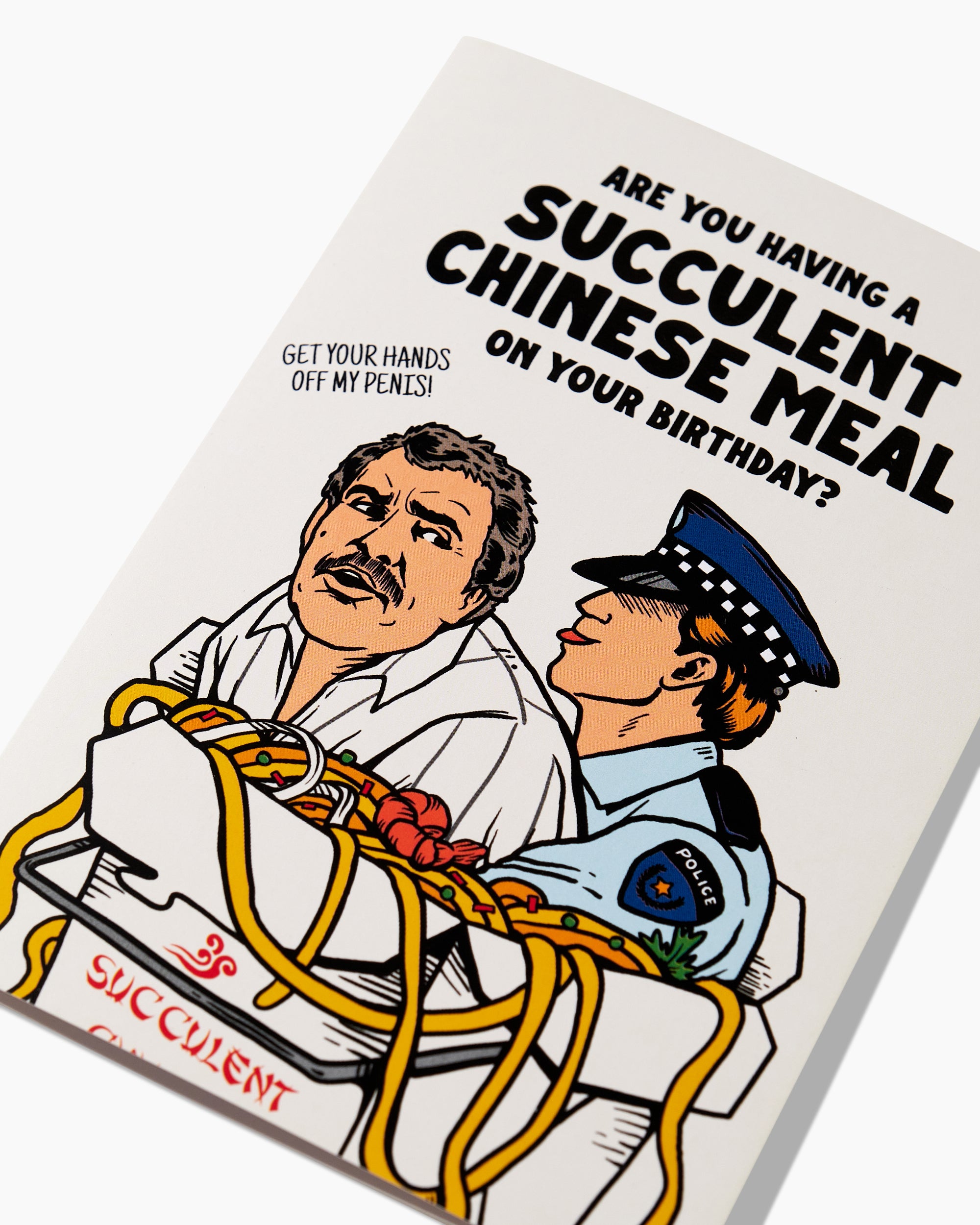 Succulent Chinese Meal Greeting Card Australia Online