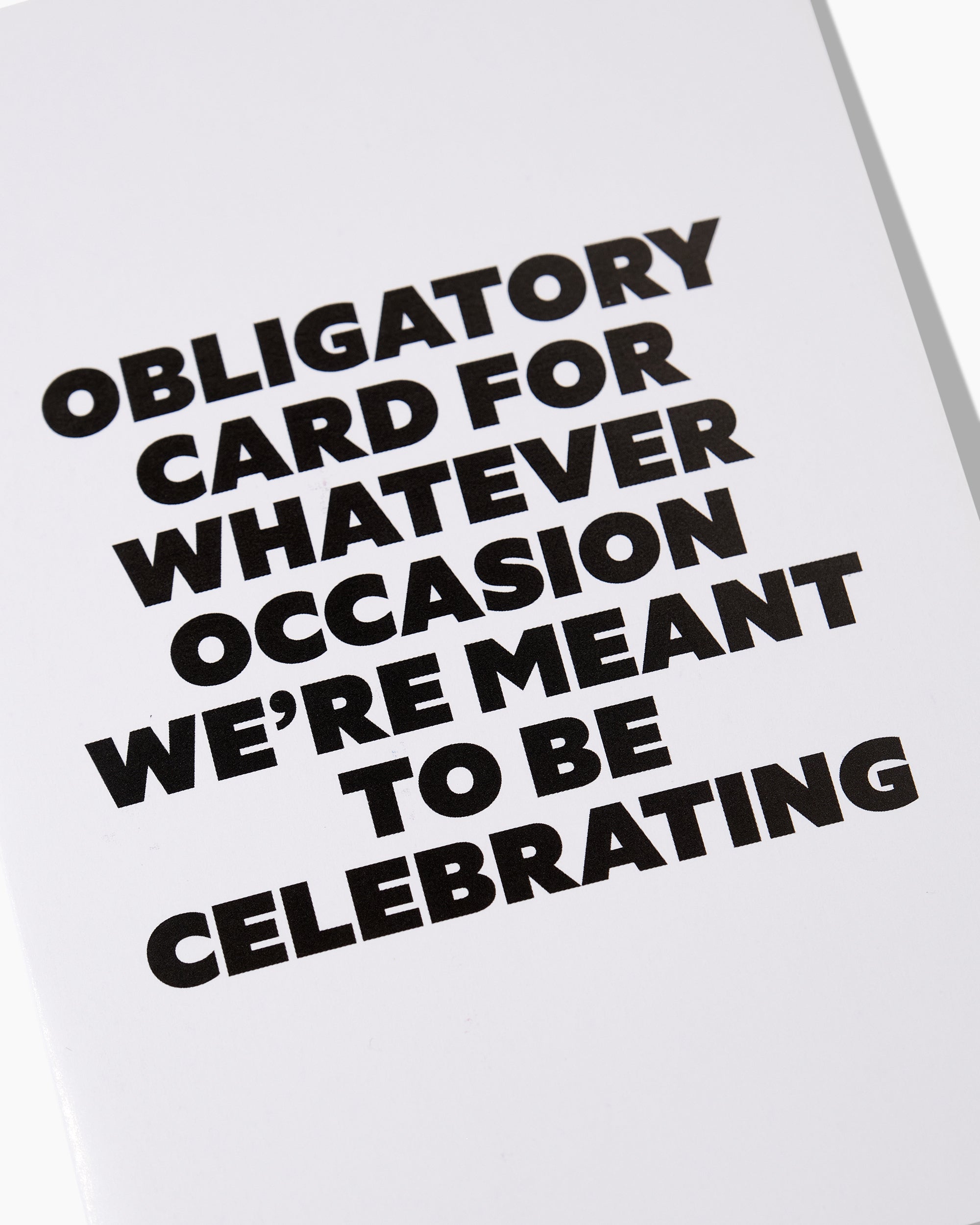 Obligatory Card Greeting Card Australia Online