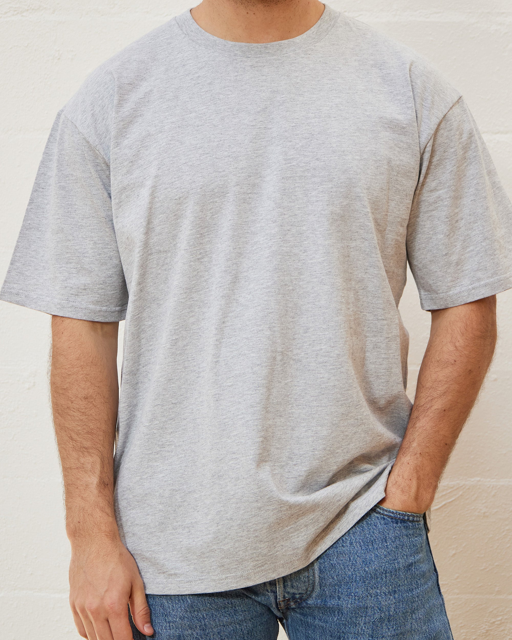 Classic Tee 5-Pack: Grey, Charcoal, Brown, Natural, White Australia Online