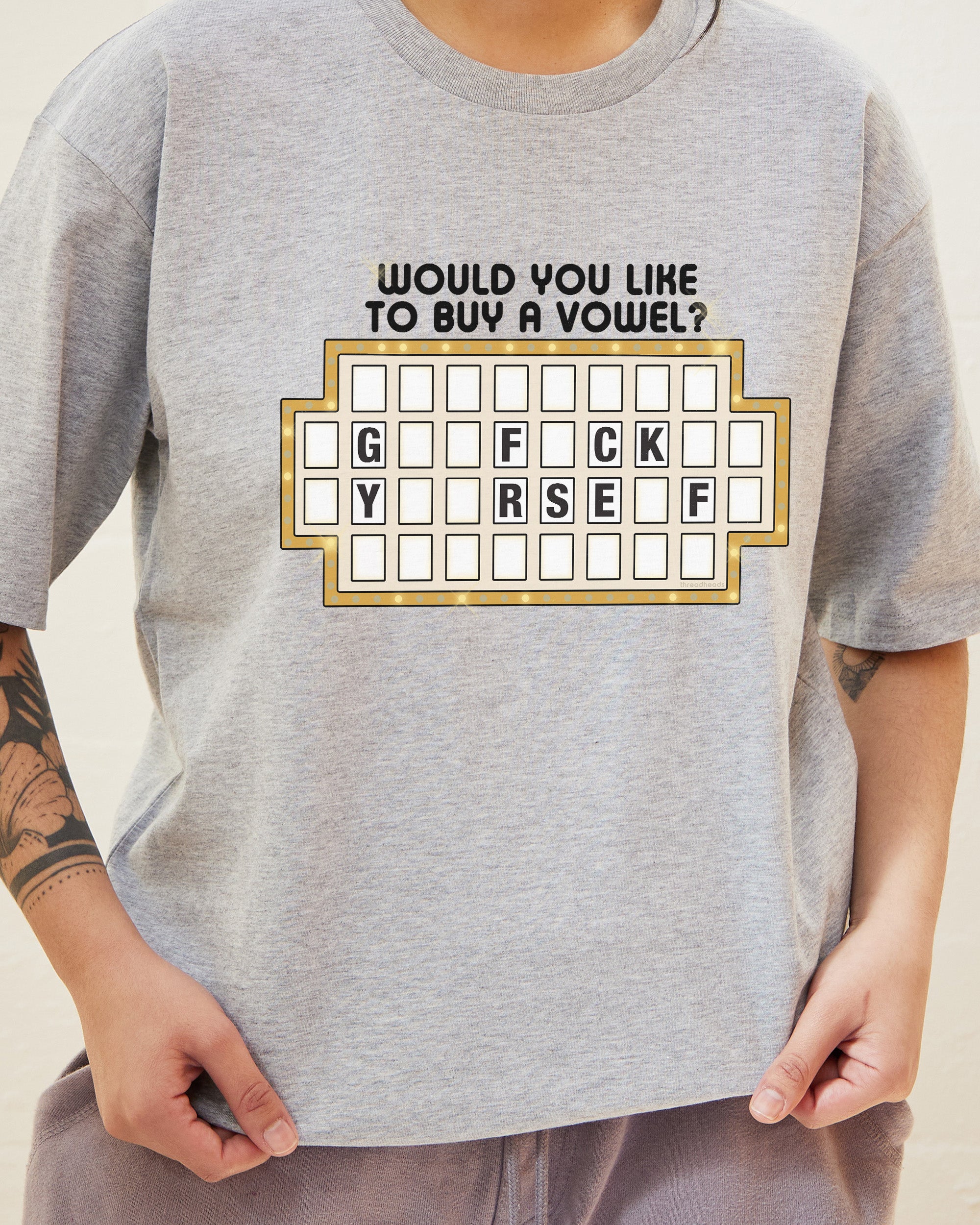 Would You Like To Buy A Vowel T-Shirt Australia Online