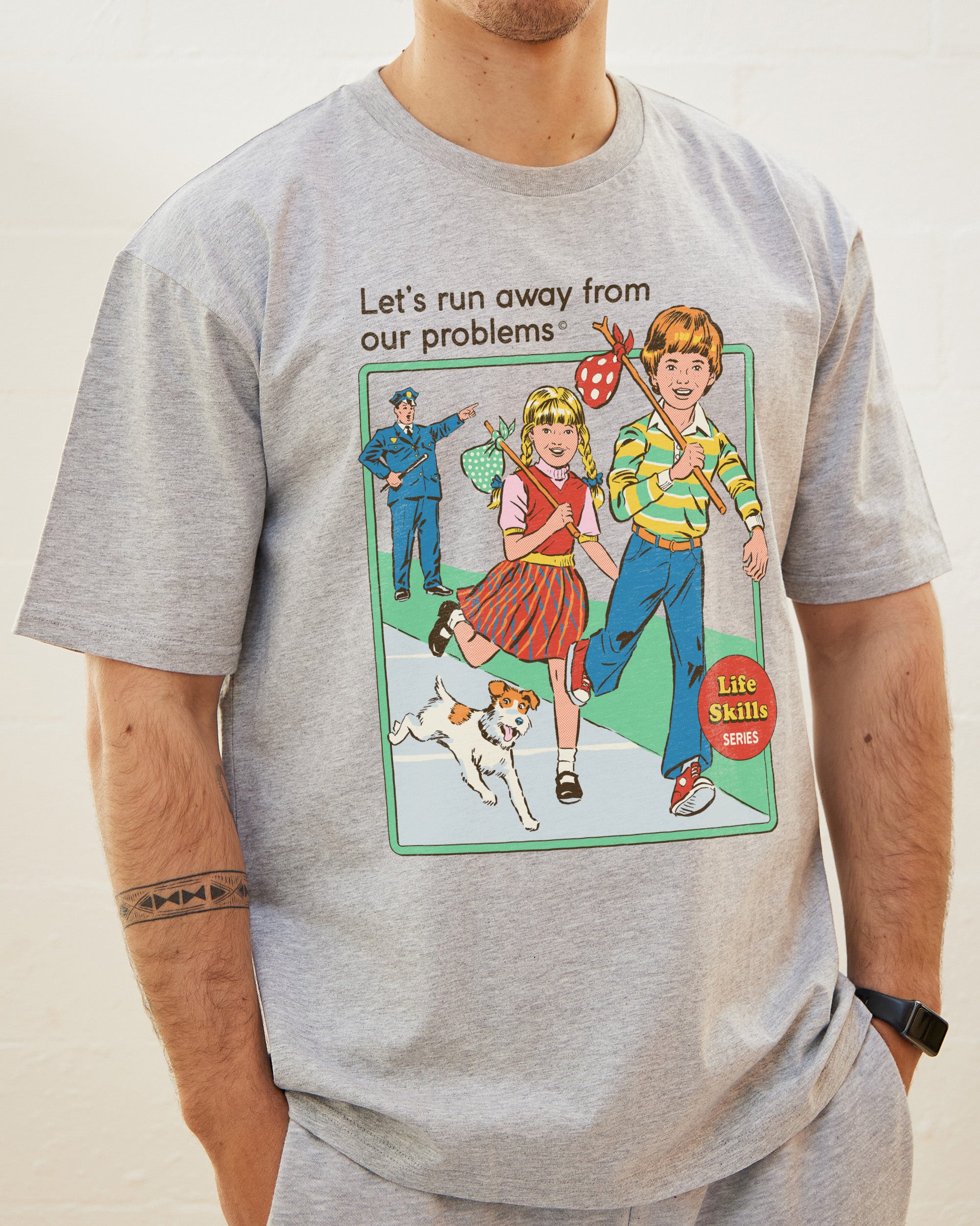 Let's Run Away T-Shirt Australia Online