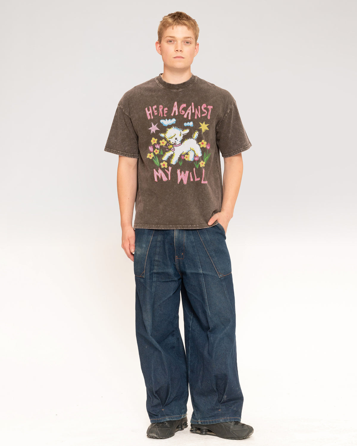 Here Against My Will Oversized Tee