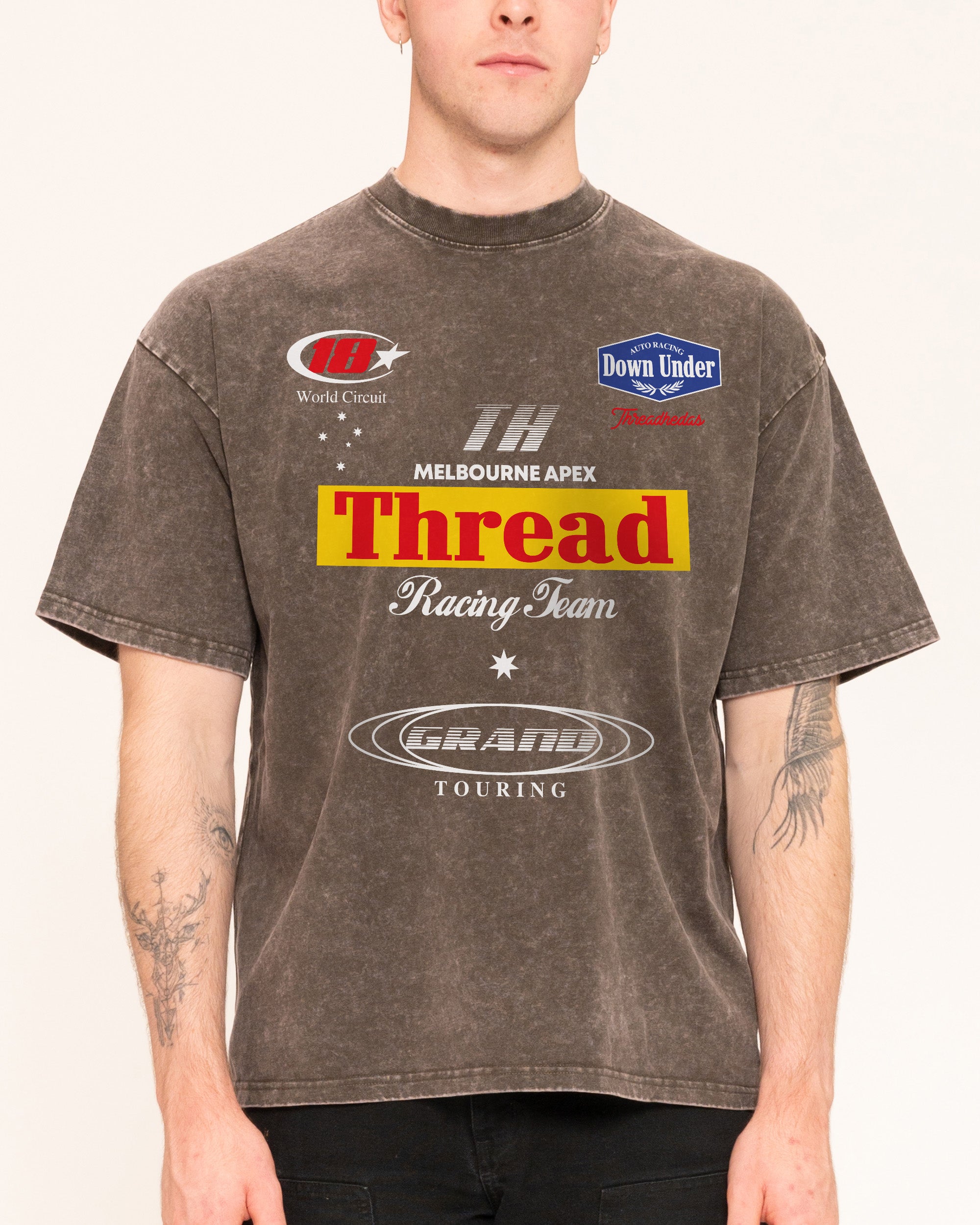 Down Under Apex Grey Oversized Tee