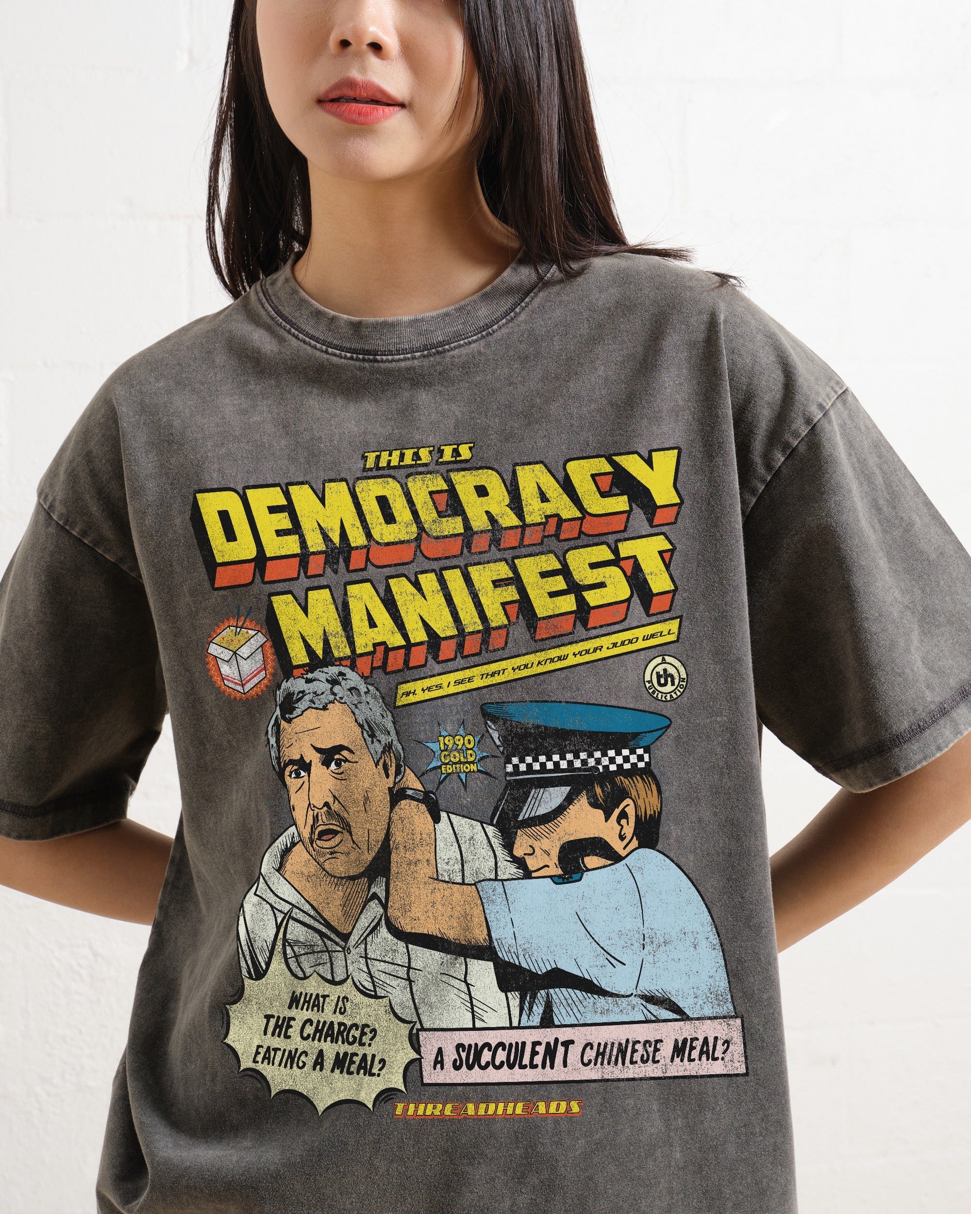 This is Democracy Manifest Wash Tee Australia Online