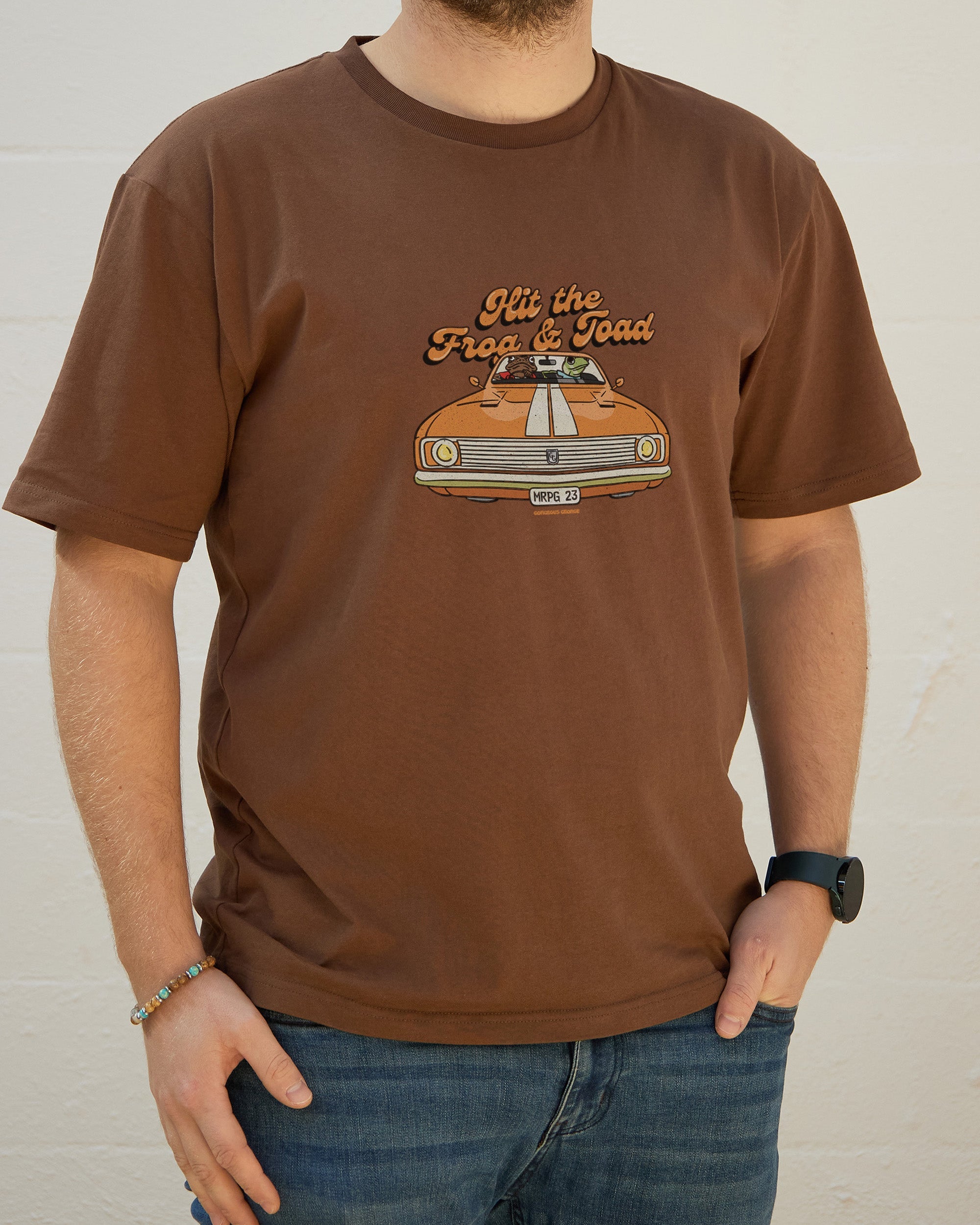 Hit the Frog and Toad T-Shirt Australia Online Brown