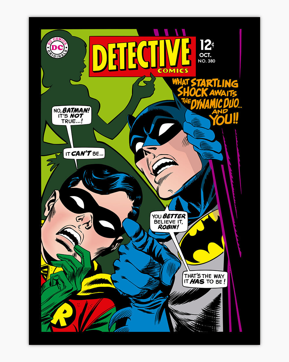 It's Not True Batman Art Print #colour_Black