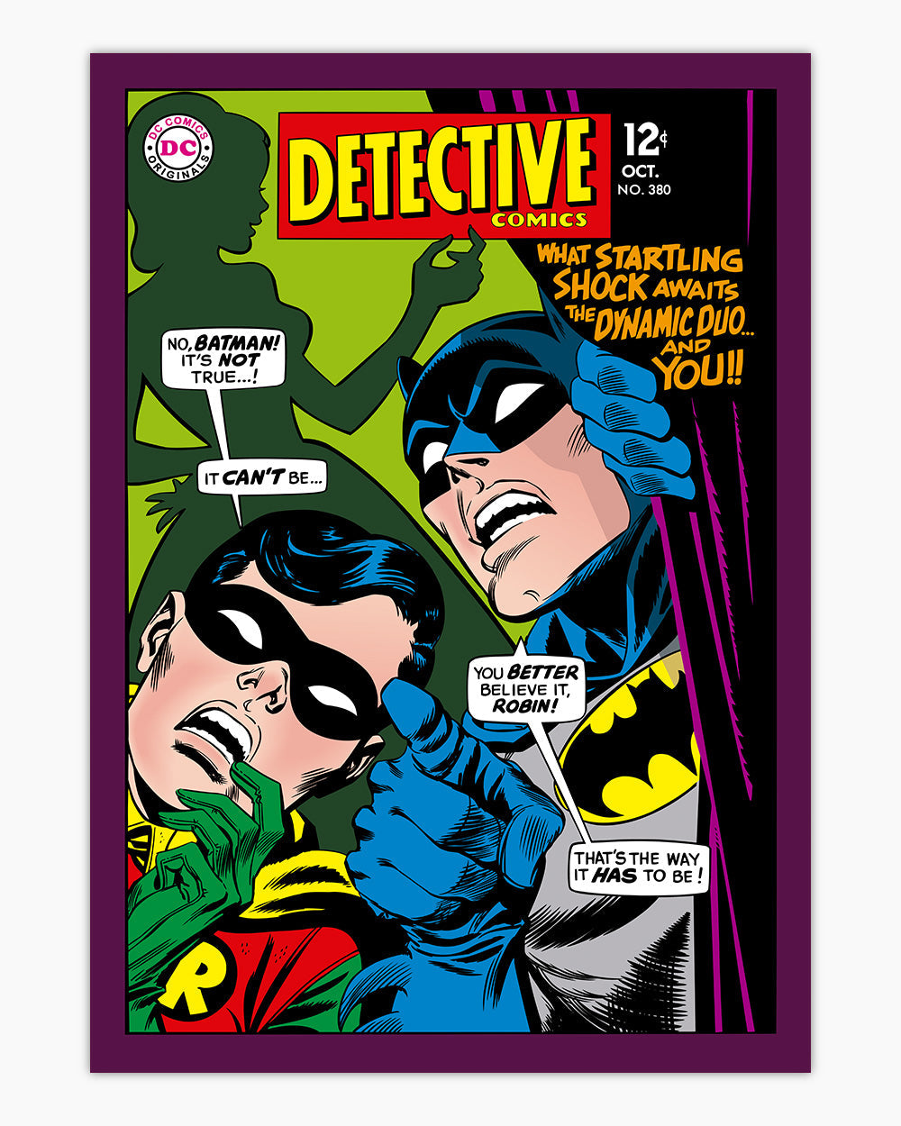 It's Not True Batman Art Print #colour_Purple