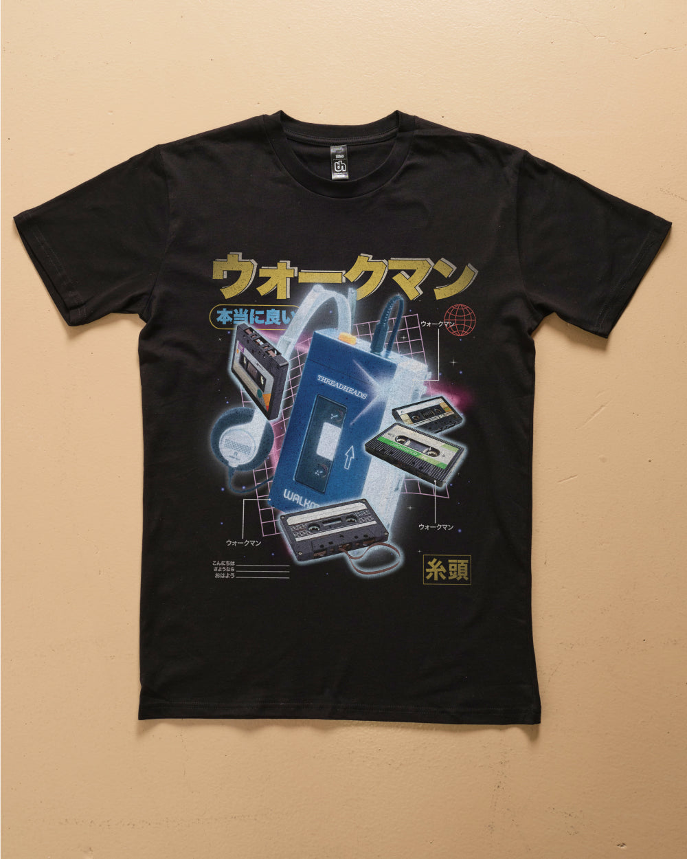 Japanese Walkman T-Shirt Australia Online Black