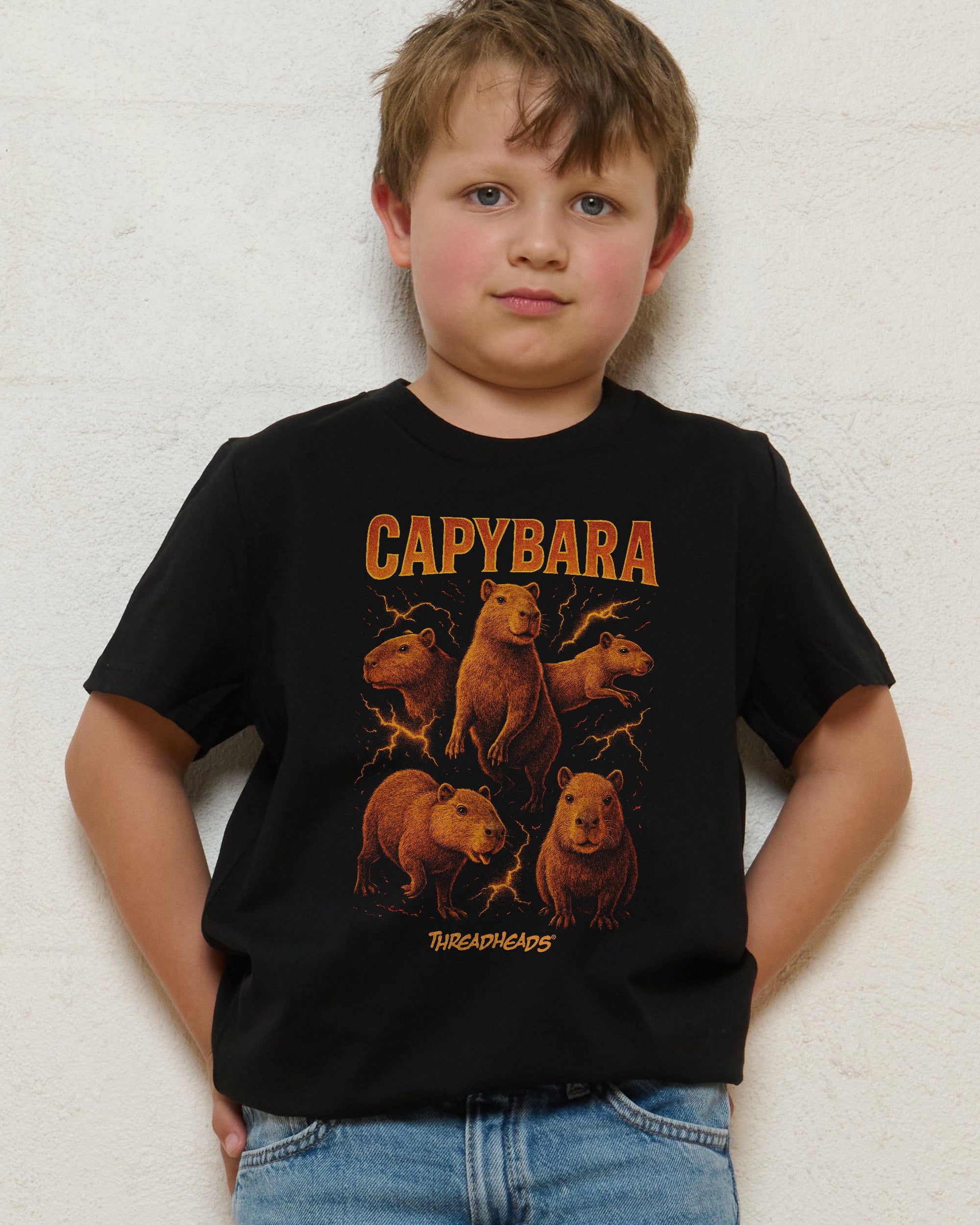 Capybara Collage Kids T-Shirt Online Australia