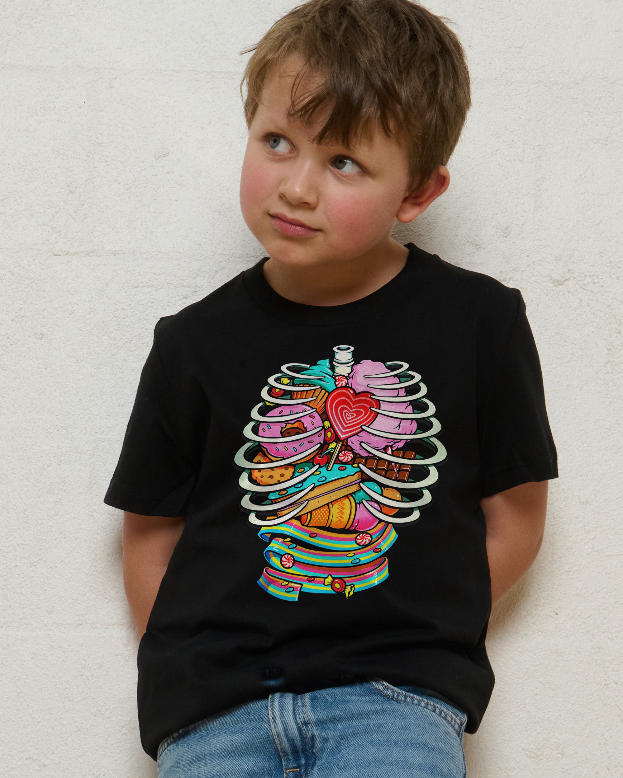 Unicorn Anatomy Sweet Inside Kids T-Shirt