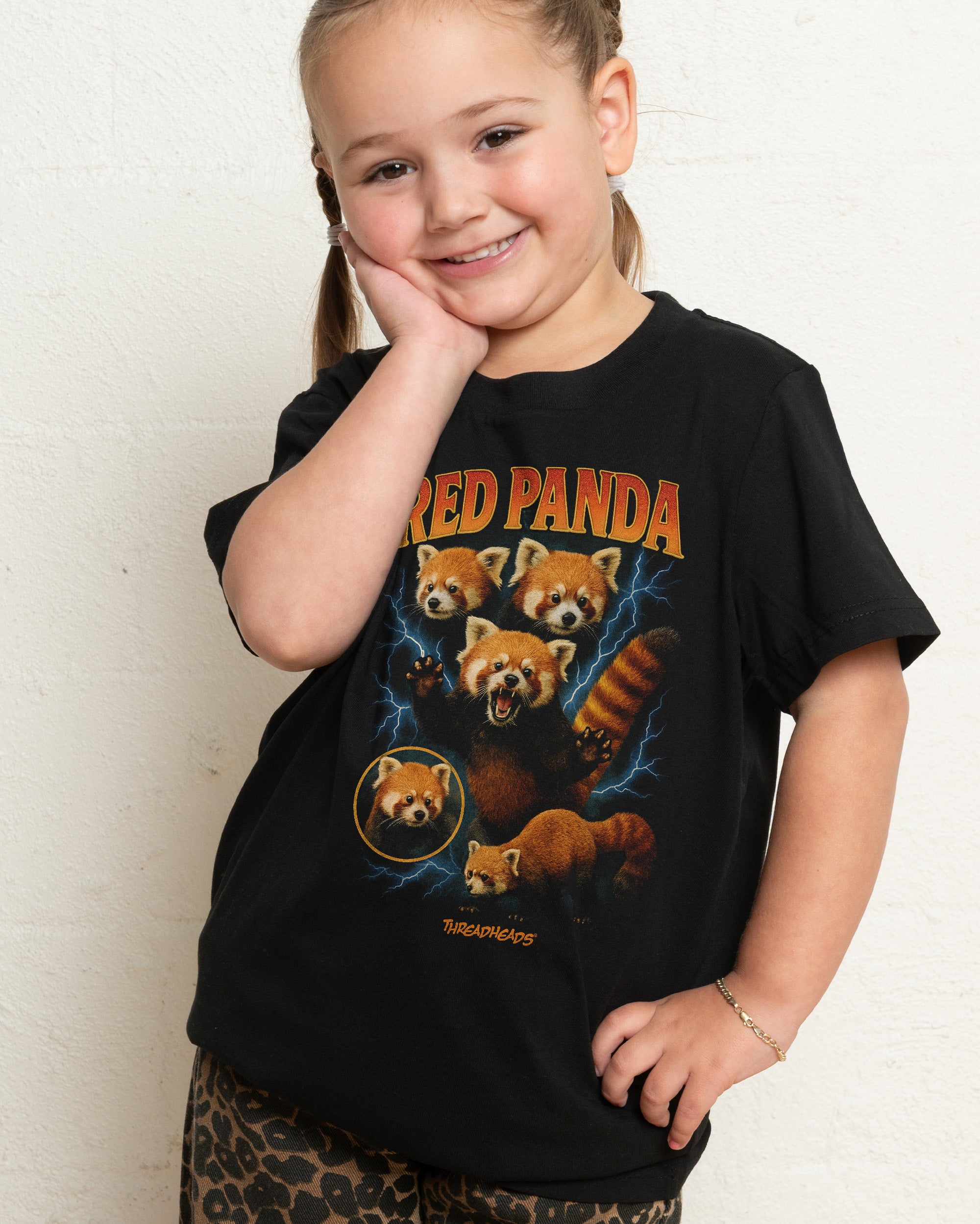 Red Panda Collage Kids T-Shirt Online Australia