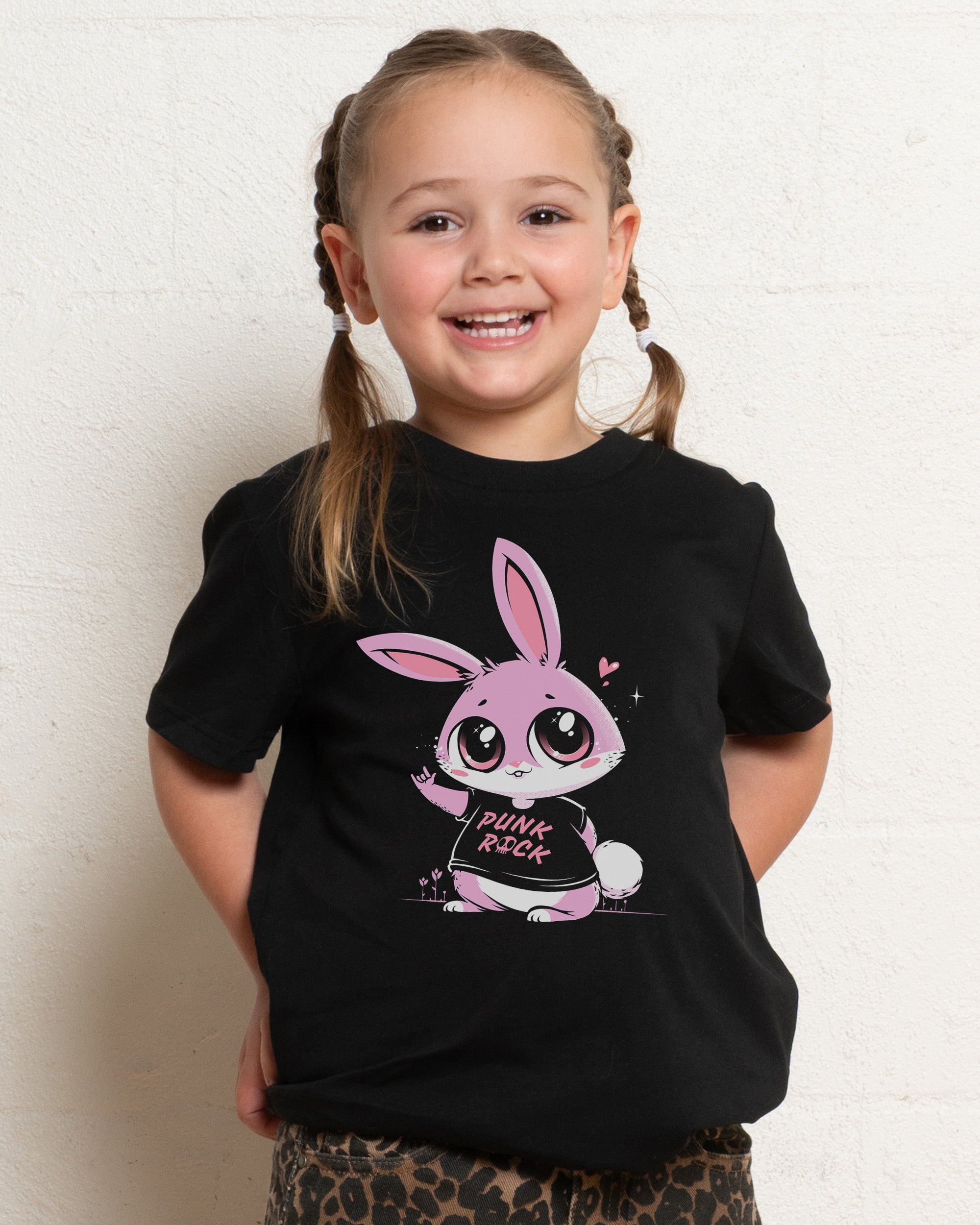 Punk Rock Bunny Kids T-Shirt