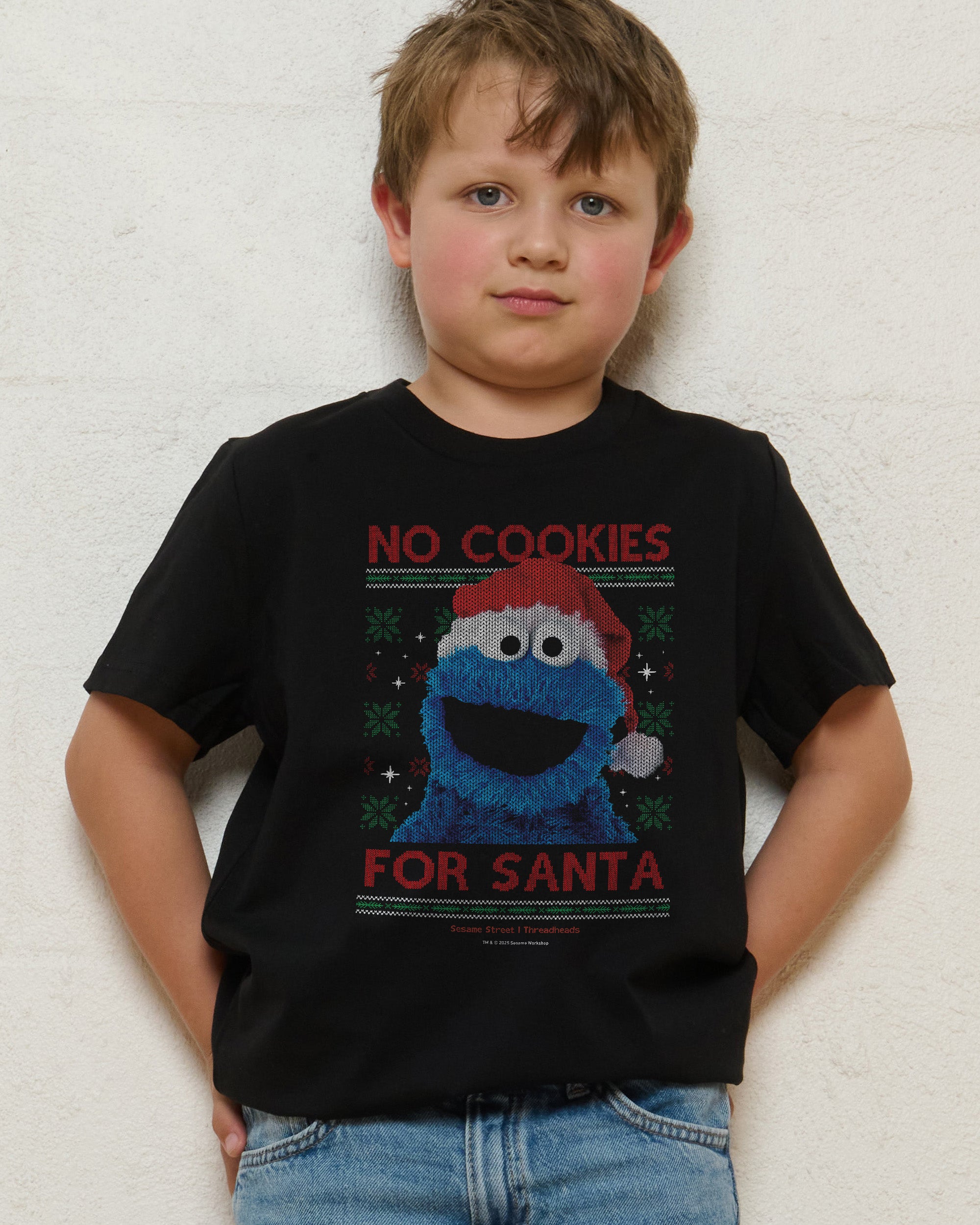 No Cookies for Santa Kids T-Shirt Threadheads Australia Online