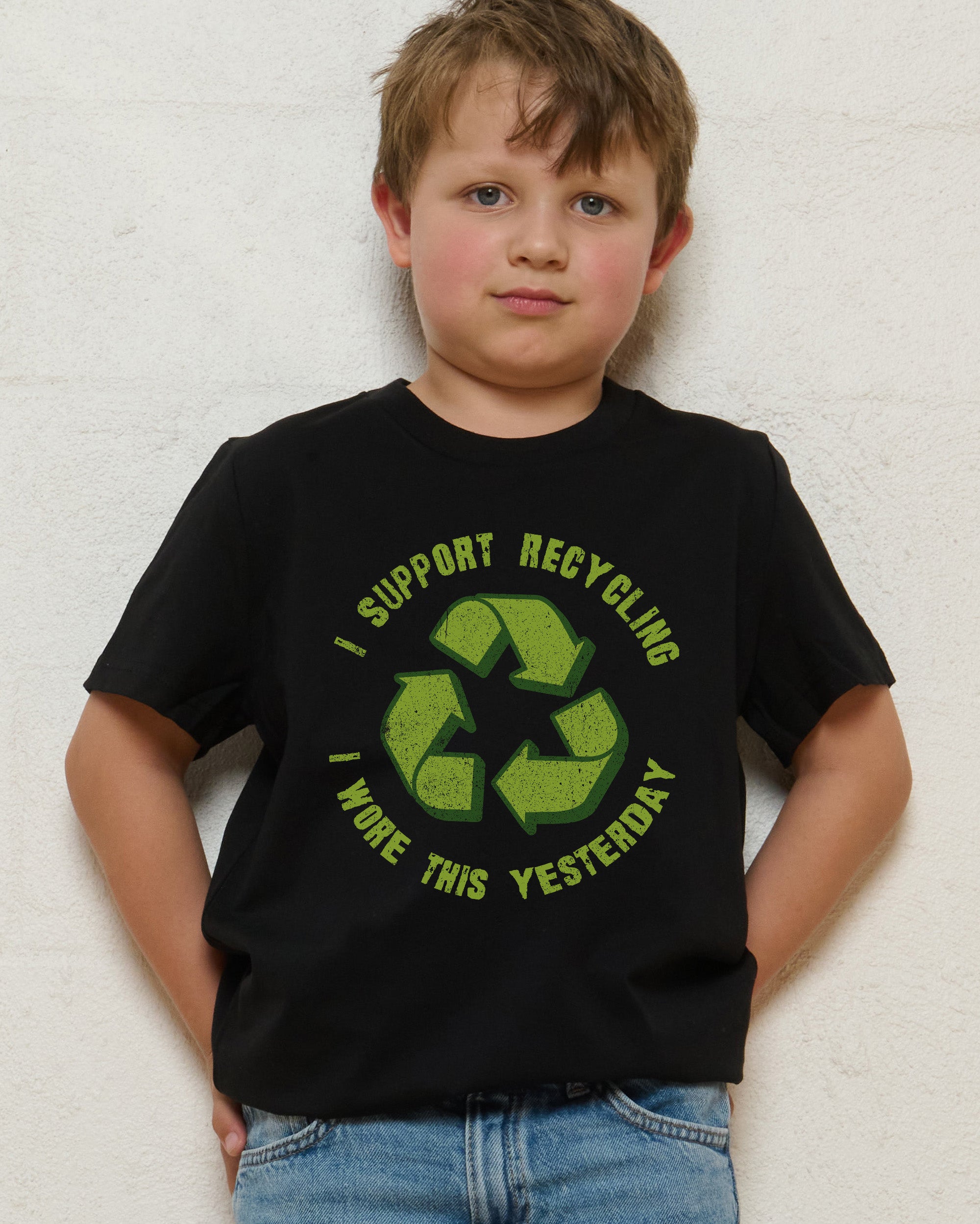 I Support Recycling Kids T-Shirt