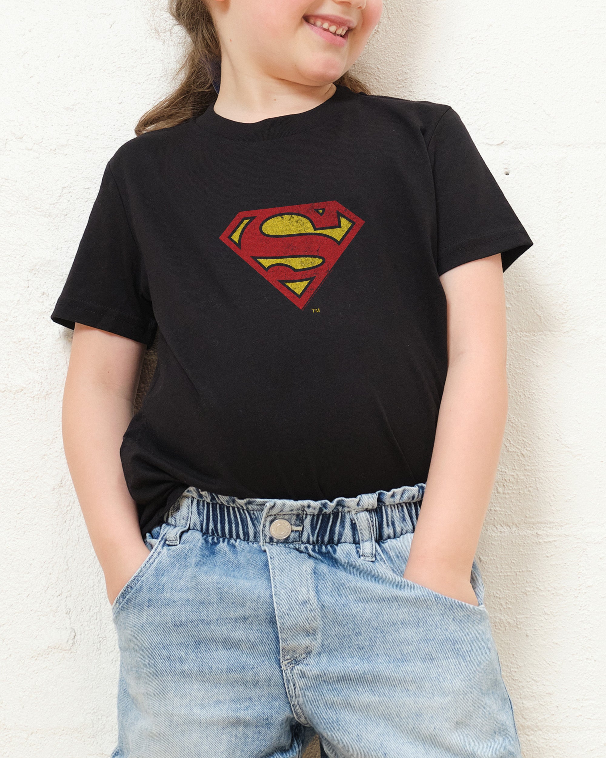 Superman Classic Logo Kids T Shirt Official DC Merch Australia