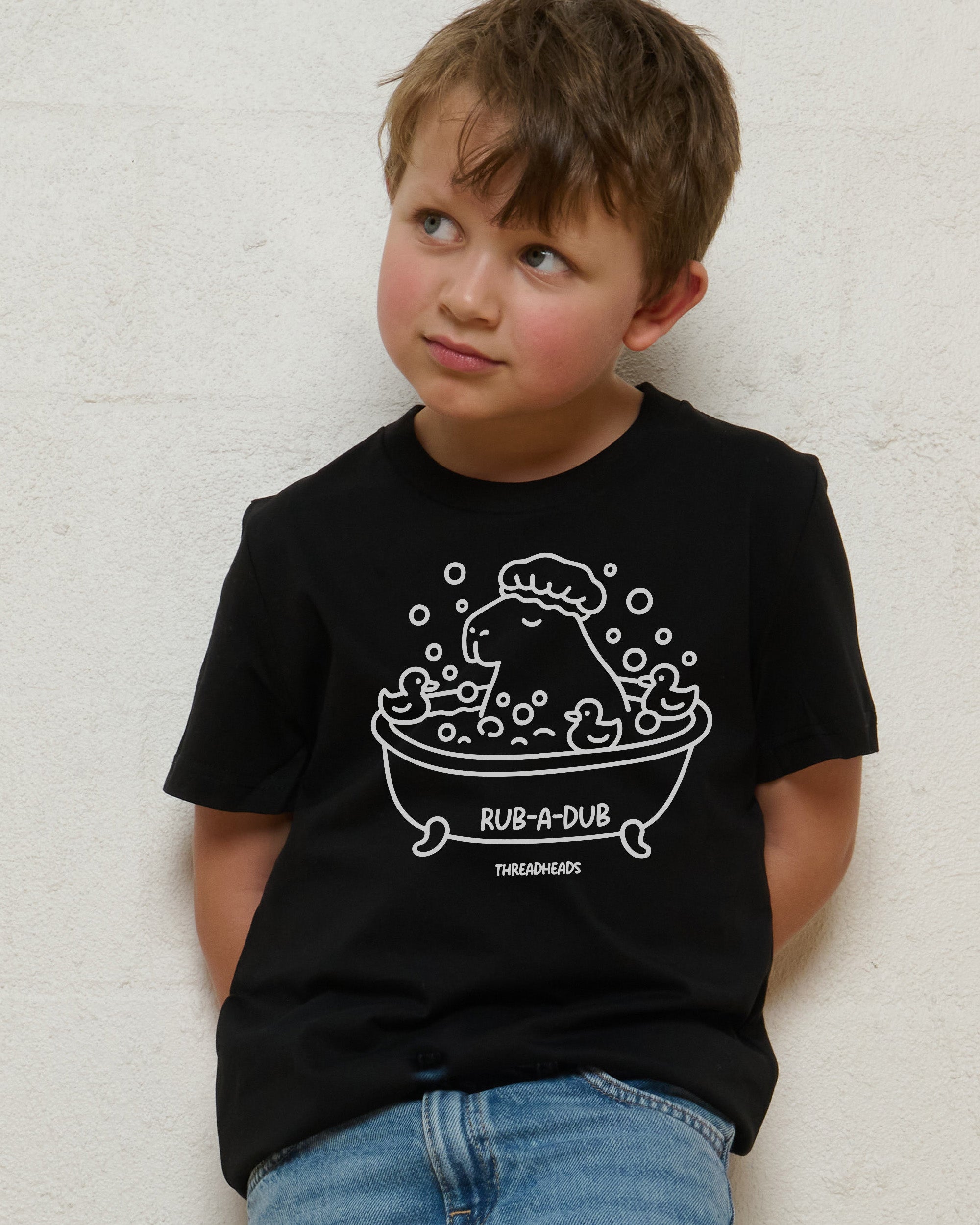 Capybara Rub-a-Dub Kids T-Shirt Online Australia