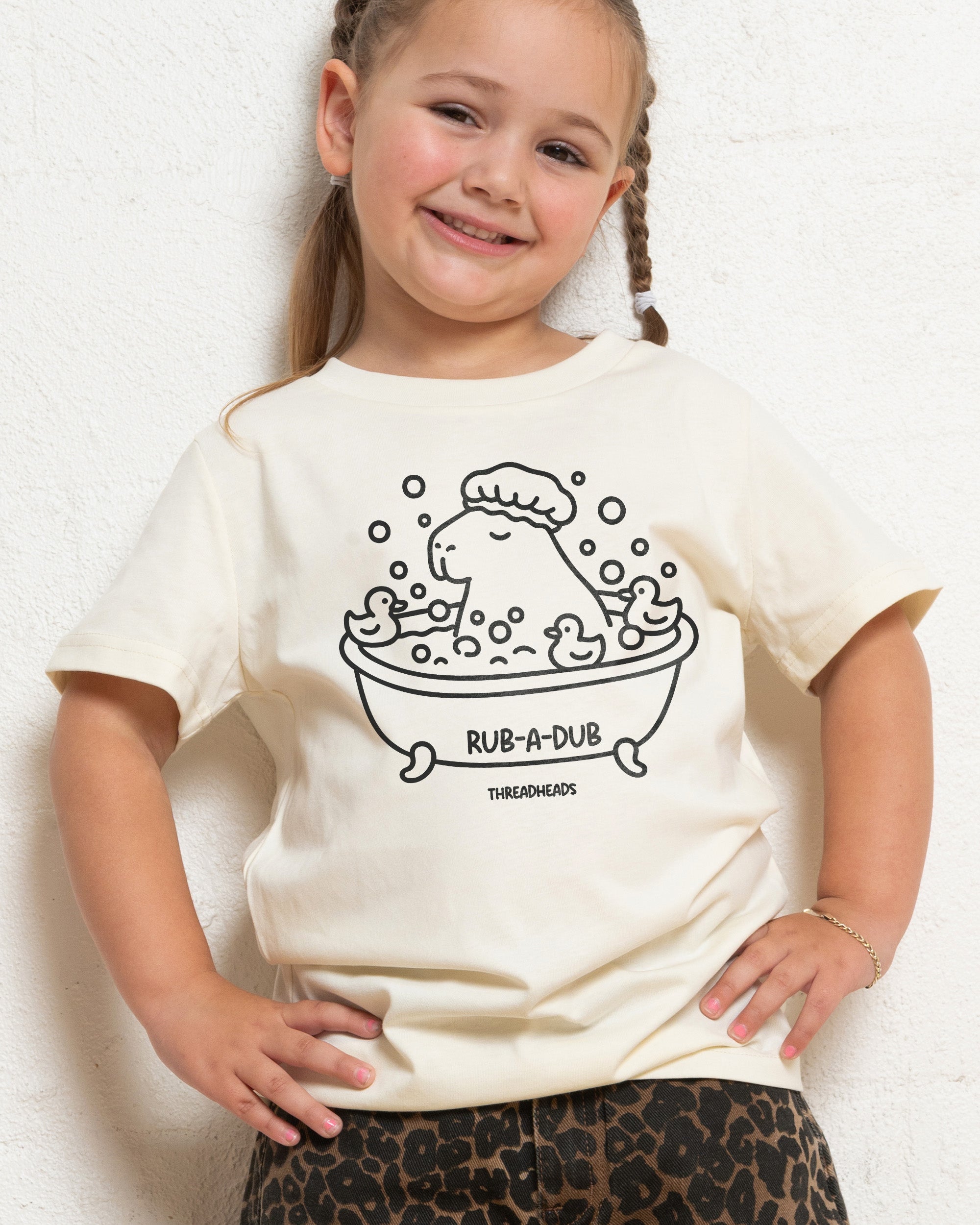 Capybara Rub-a-Dub Kids T-Shirt Online Australia