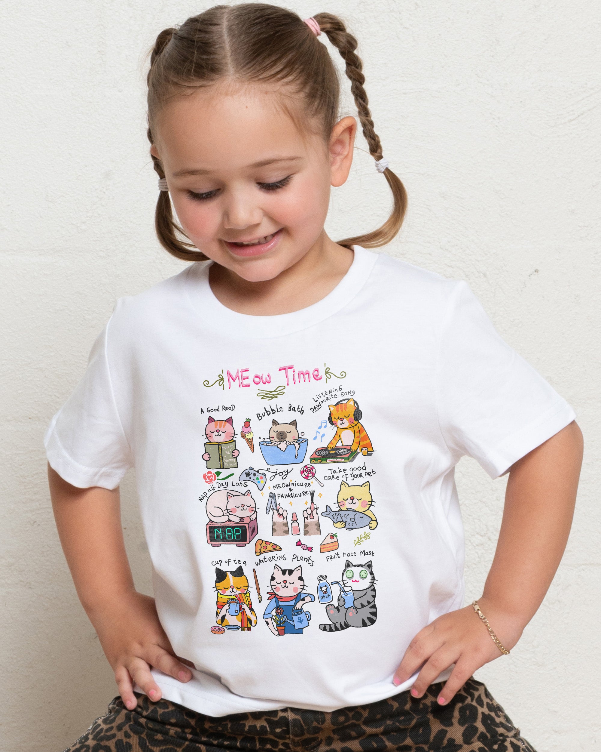 Meow Time Kids T-Shirt Online Australia