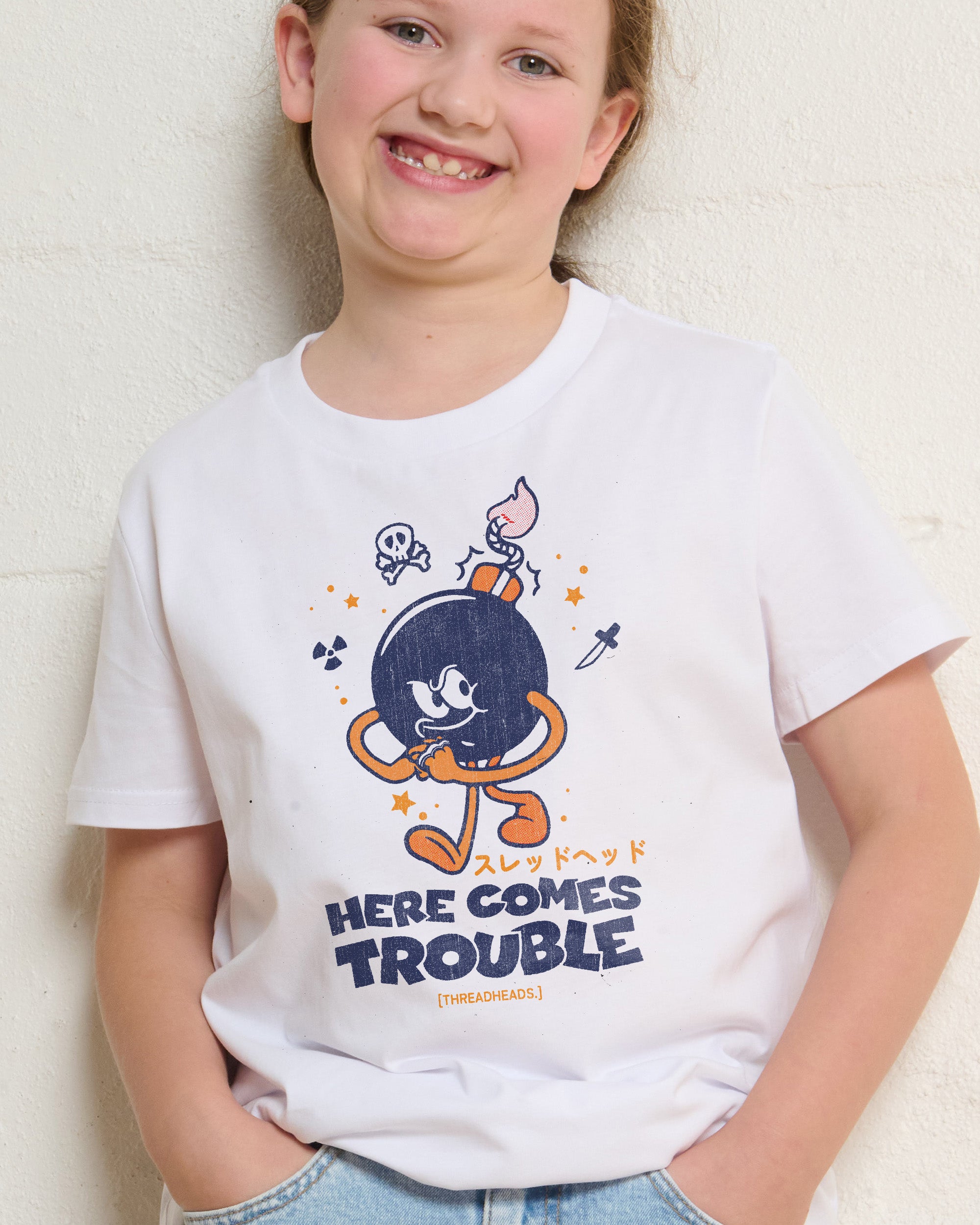 Here Comes Trouble Kids T-Shirt