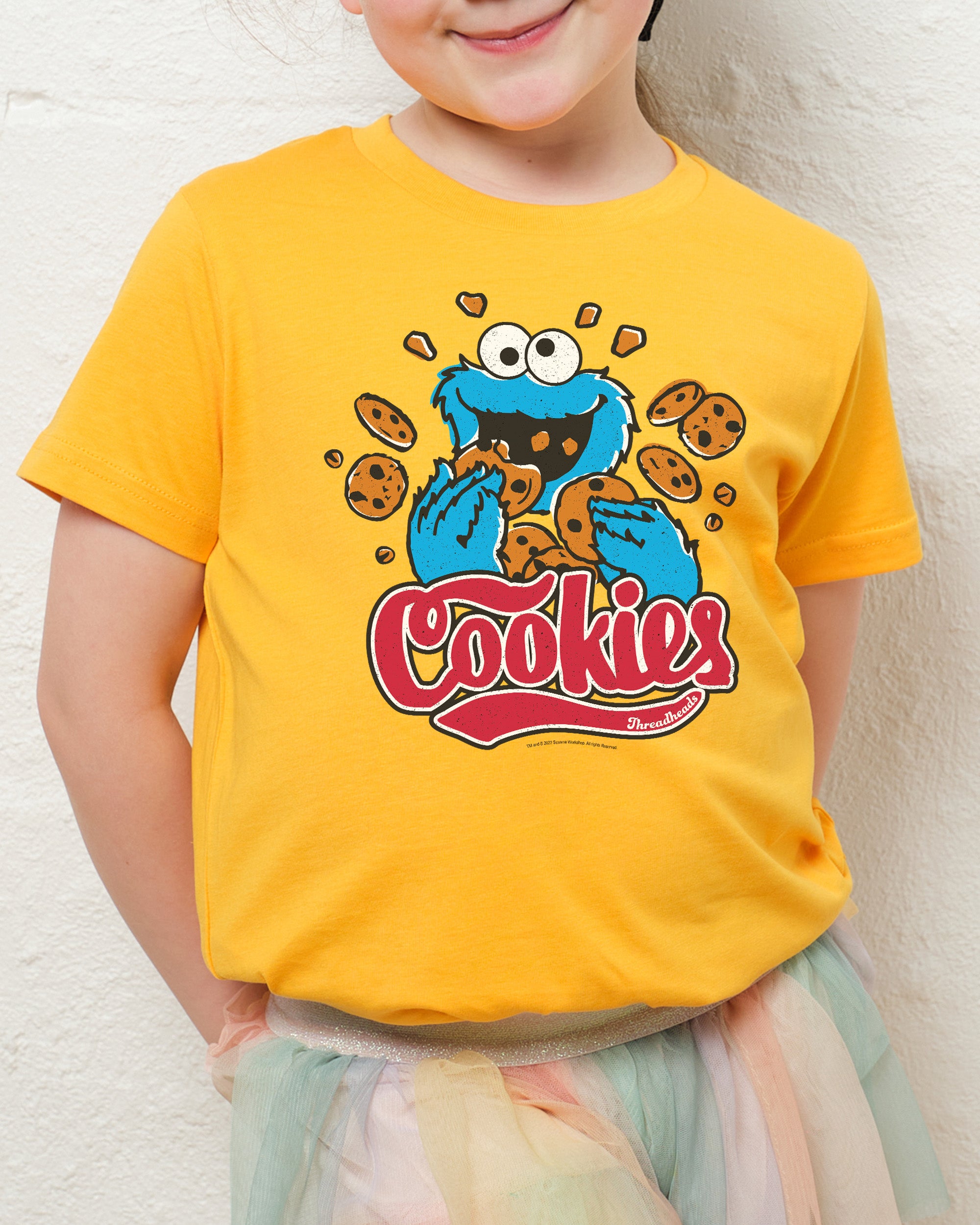 Cookie Monster Cookies Kids T-Shirt