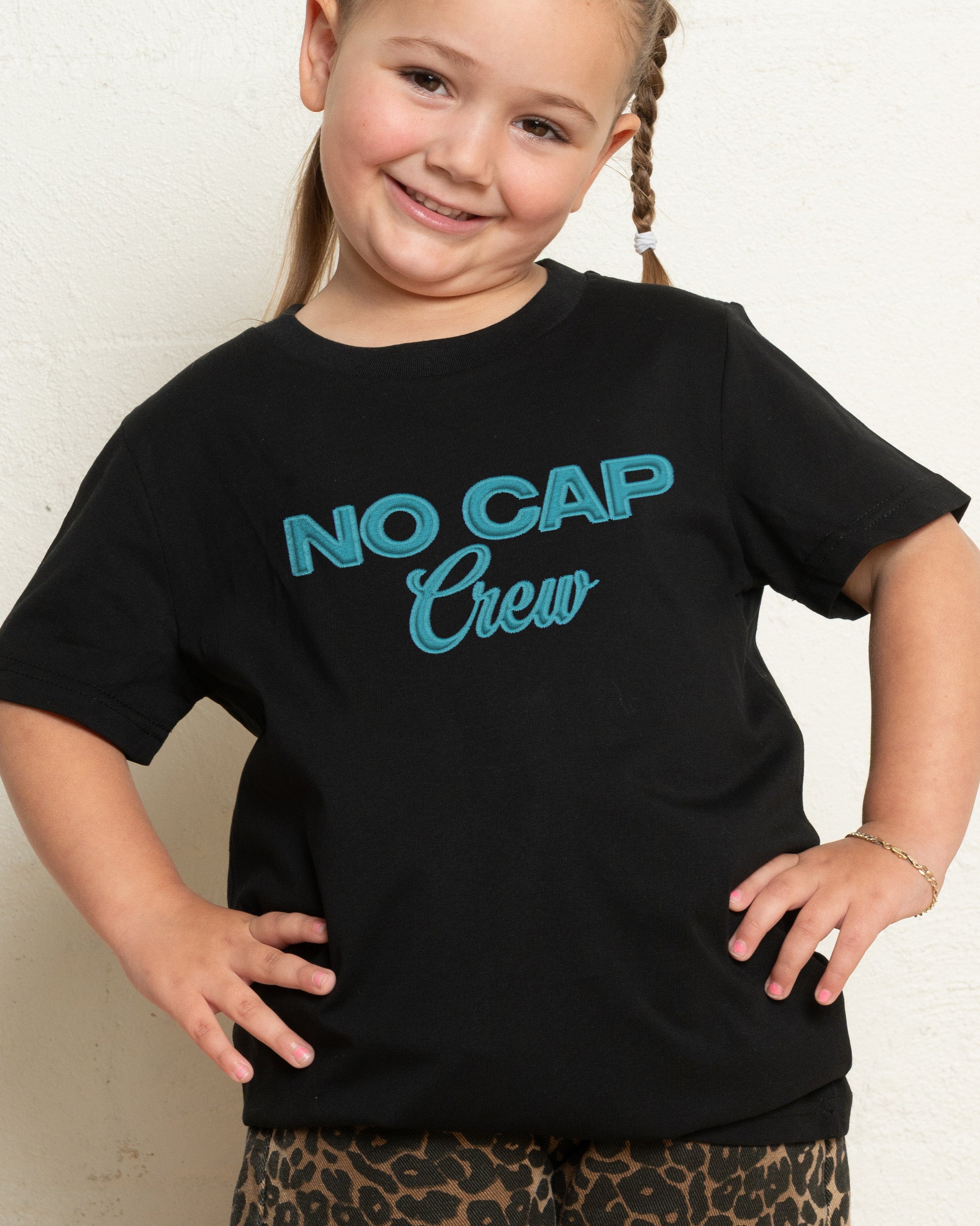 No Cap Crew Black Kids T-Shirt
