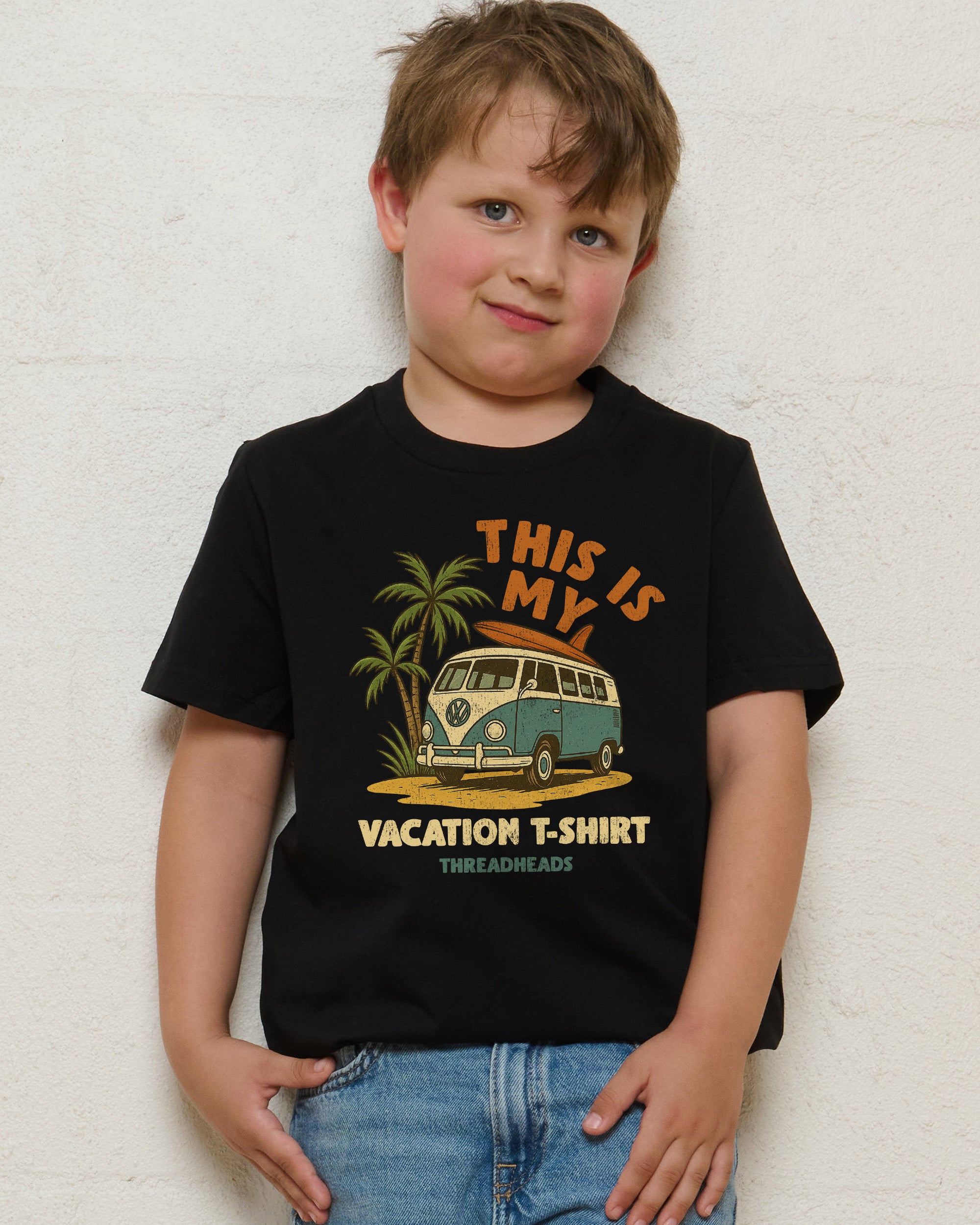 Vacation Shirt Black Kids T-Shirt