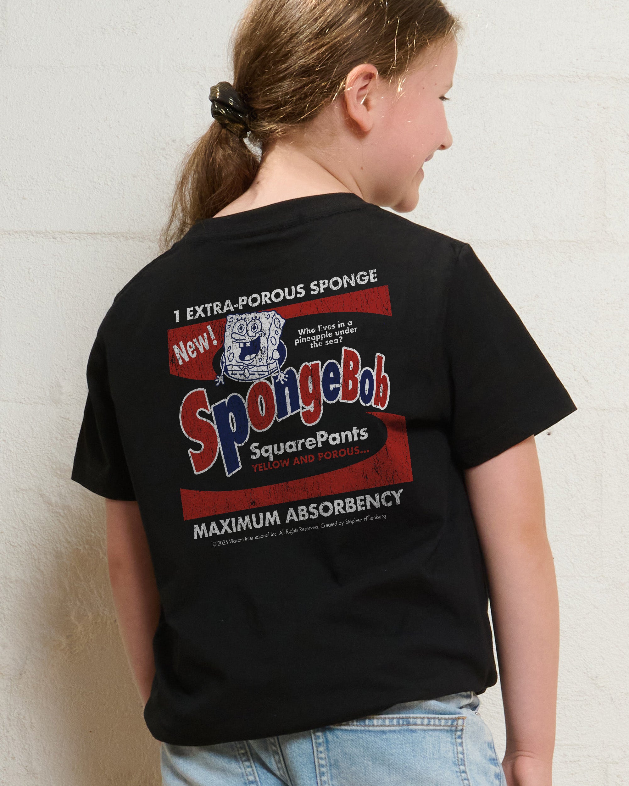 Spongebob Bob Black Kids T-Shirt