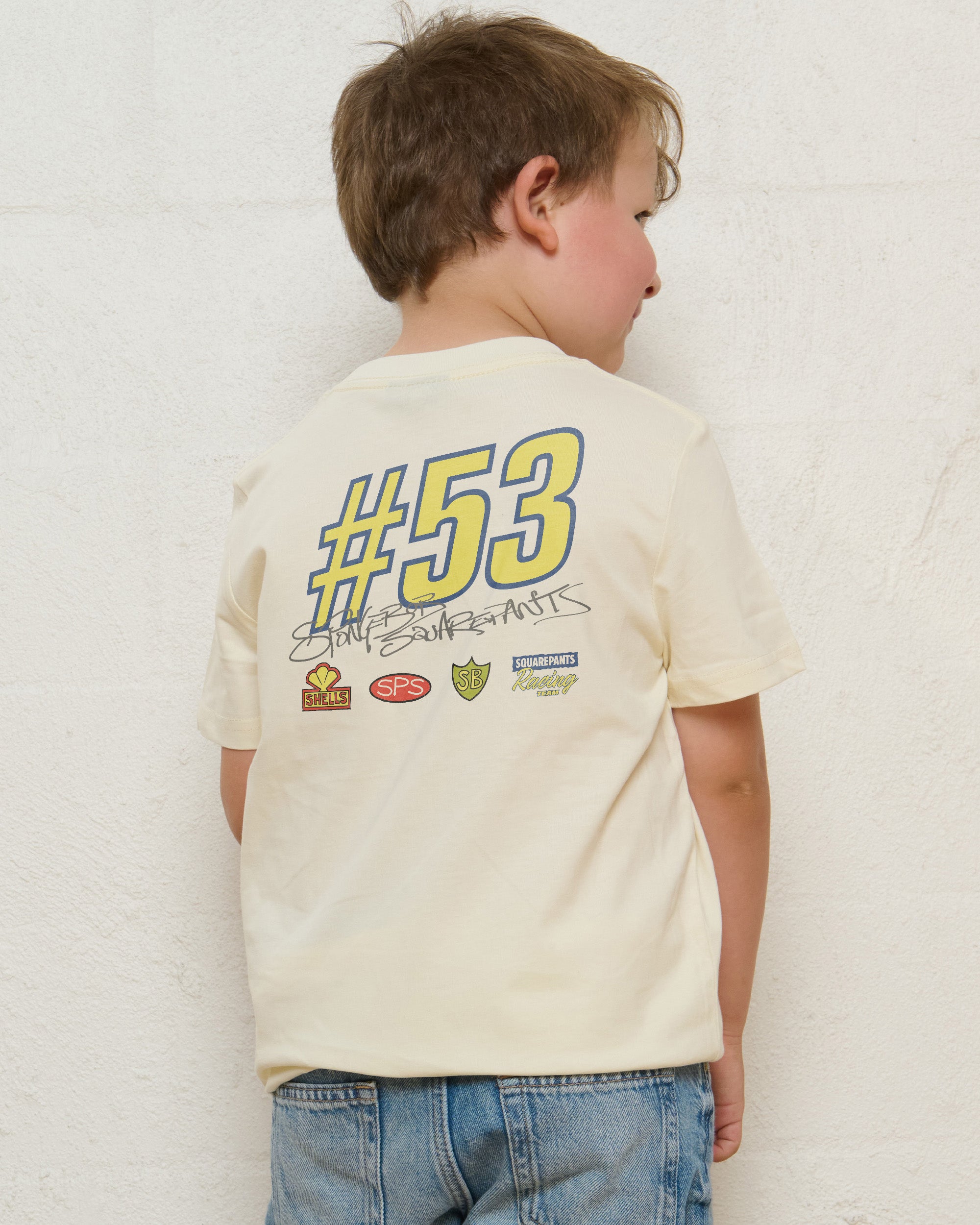Spongebob Racing Natural Kids T-Shirt