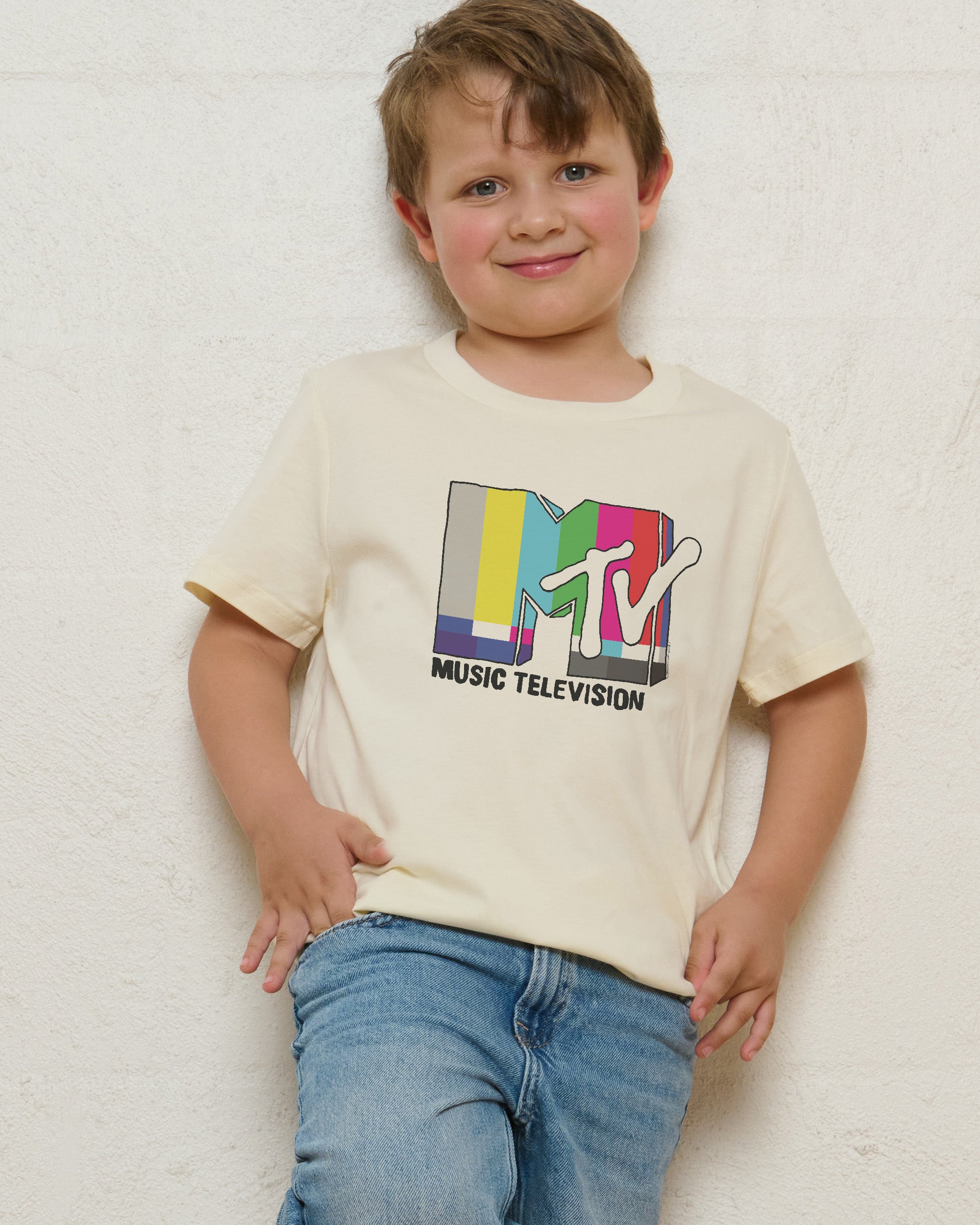 TV MTV Logo Natural Kids T-Shirt
