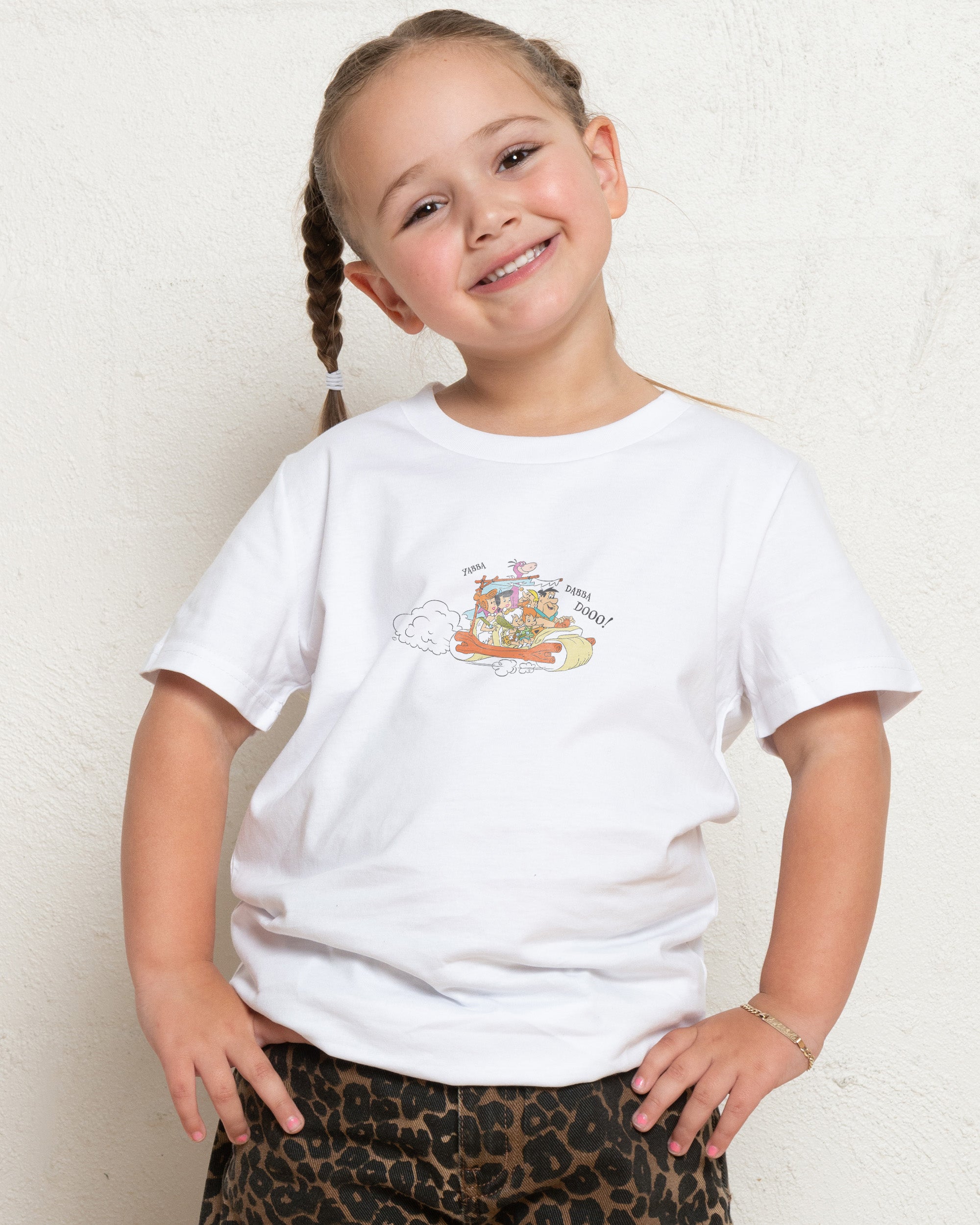 Bedrock Crash White Kids T-Shirt