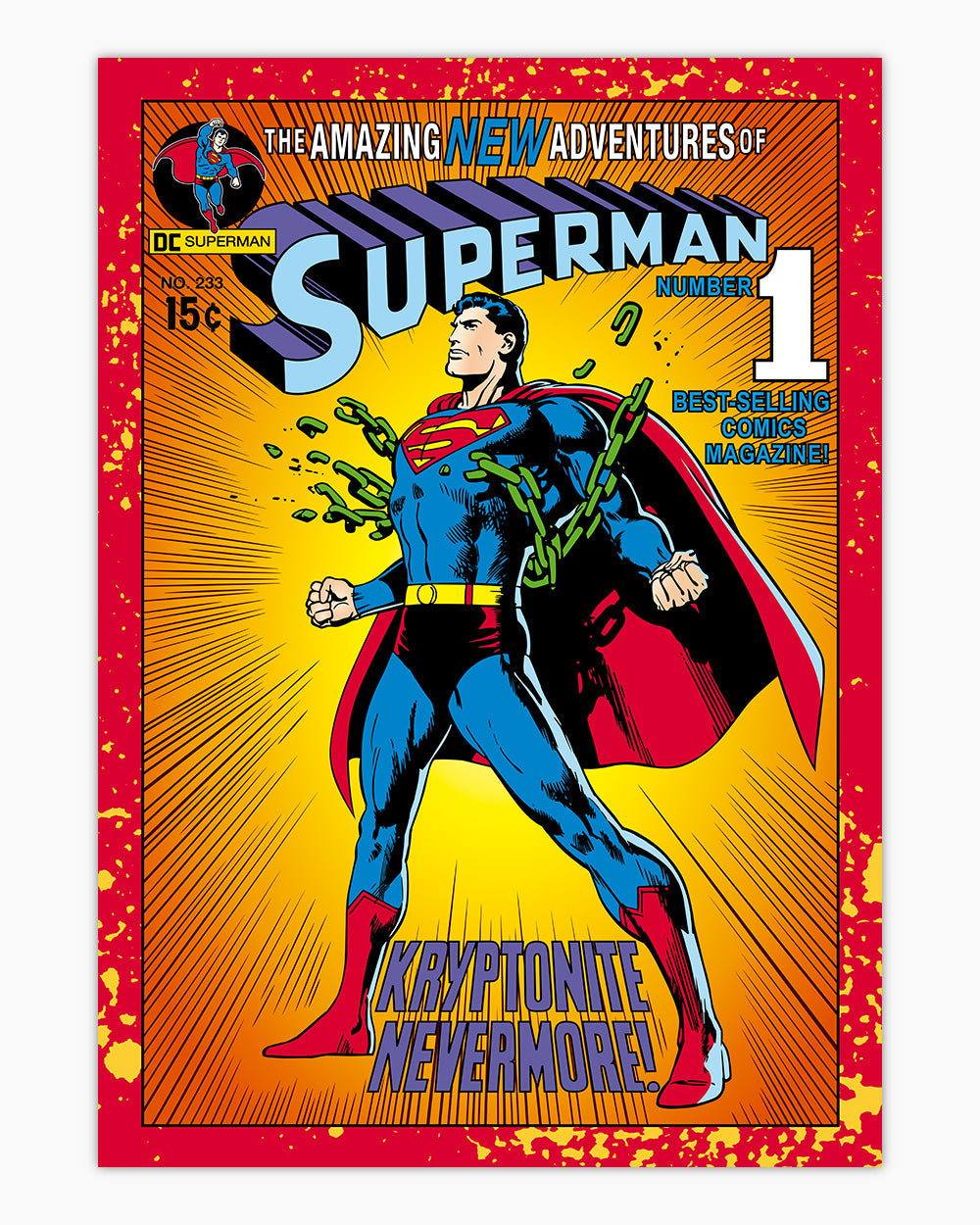 Kryptonite Nevermore Art Print #colour_Red