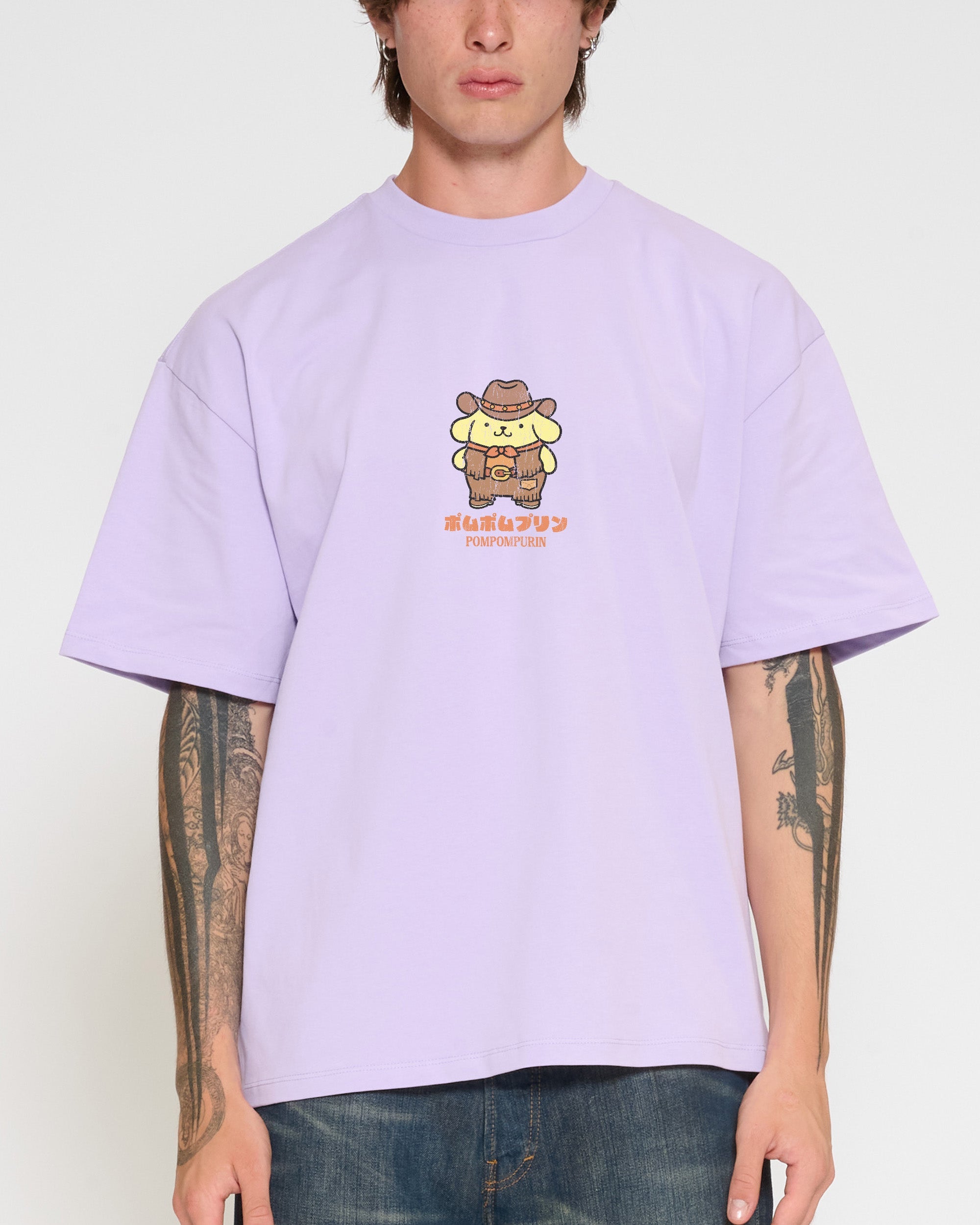 Pompompurin Yeehaw Oversized Tee Official Hello Kitty and Friends collab Threadheads