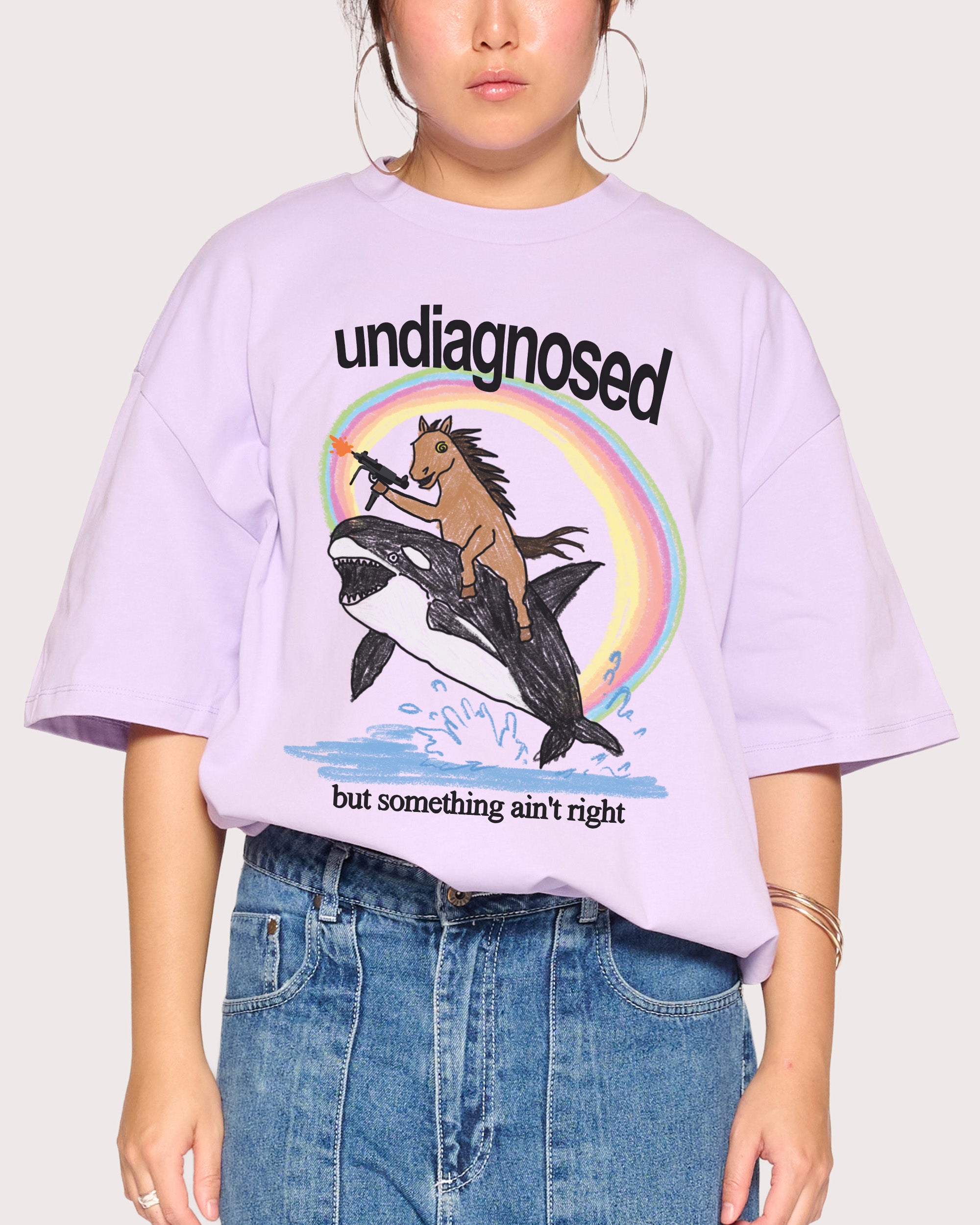 Undiagnosed Lilac Oversized Tee