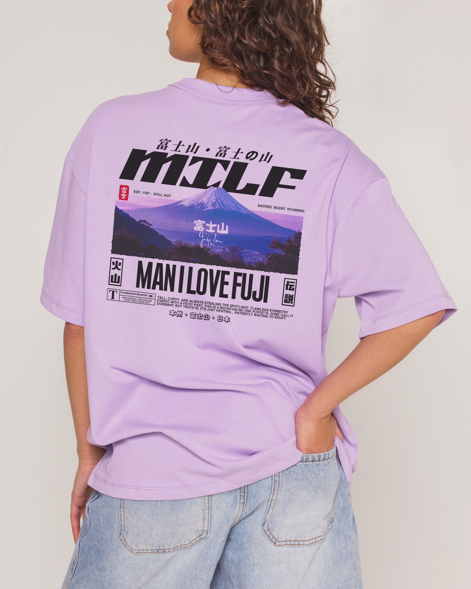 MILF Fuji Lilac Oversized Tee