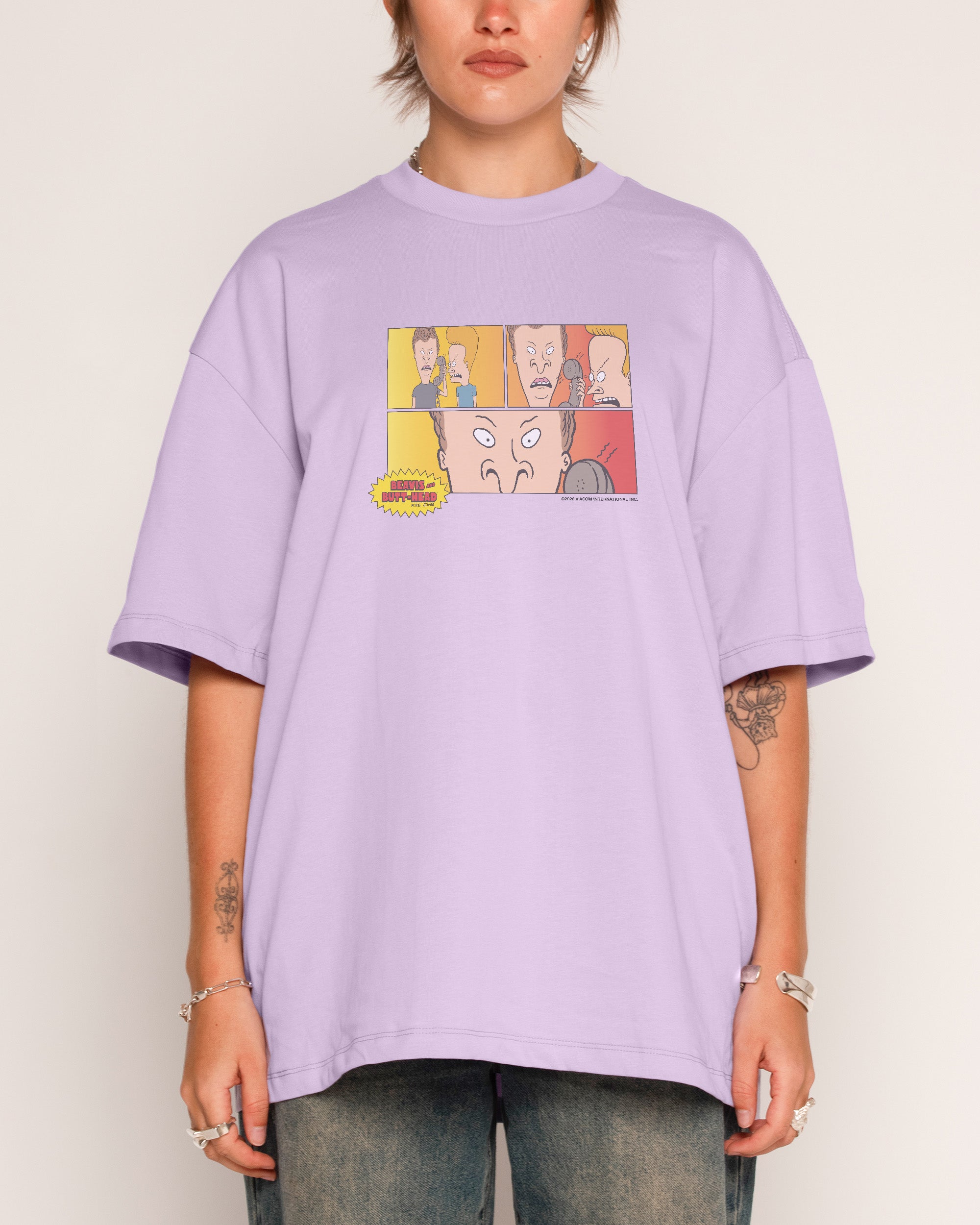 Couch Life Lilac Oversized Tee