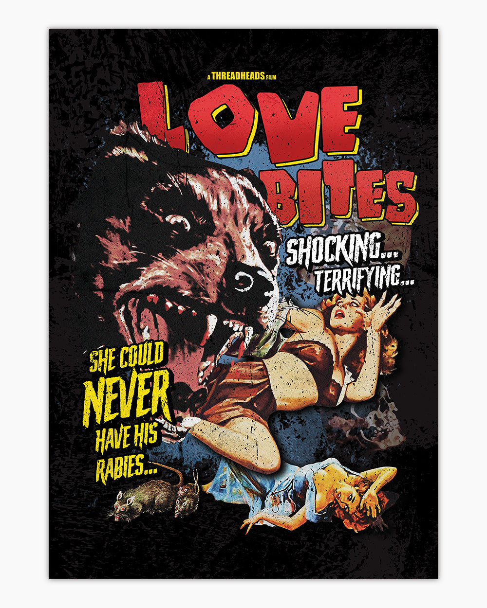 Love Bites Art Print #colour_Black
