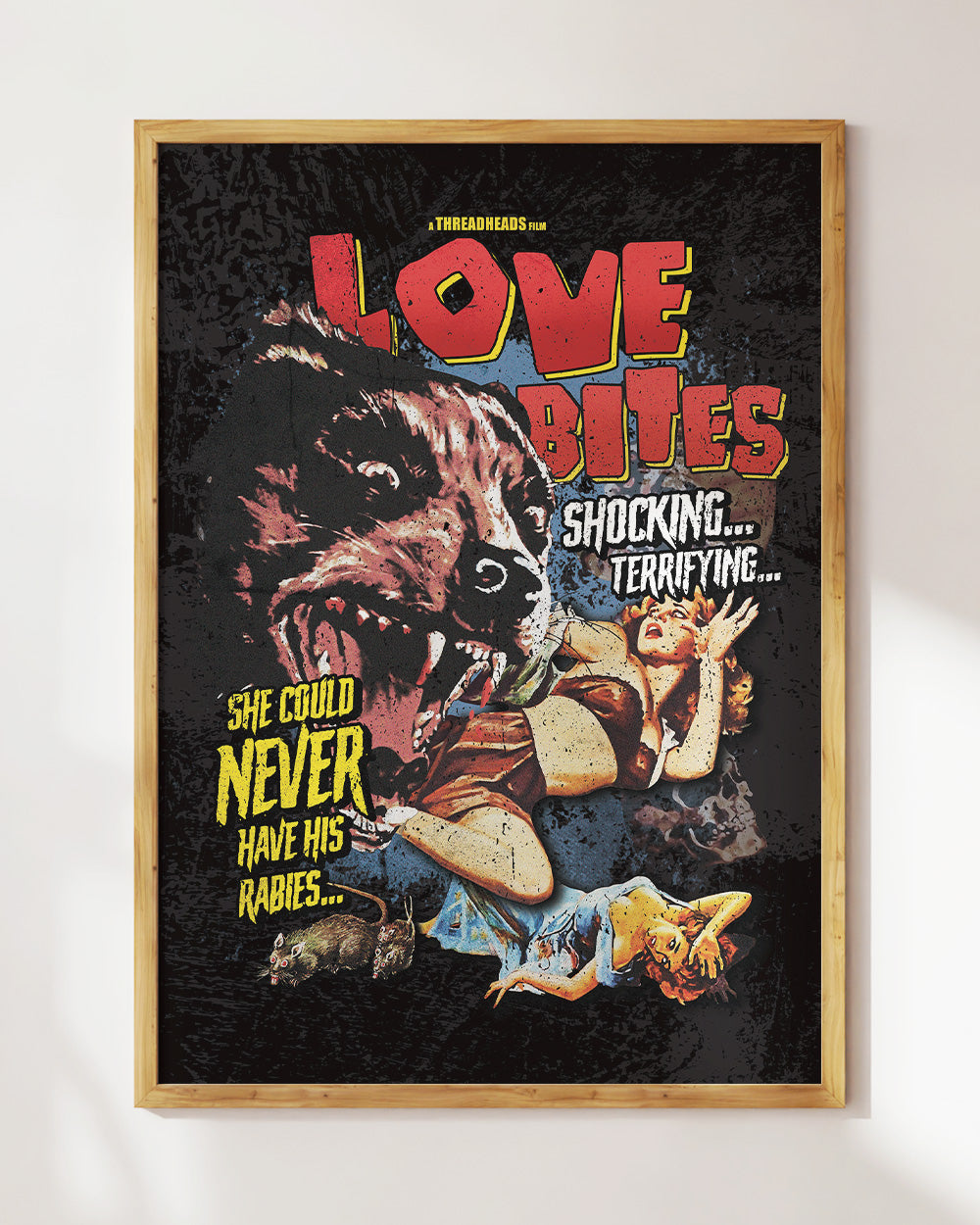 Love Bites Art Print #colour_Black