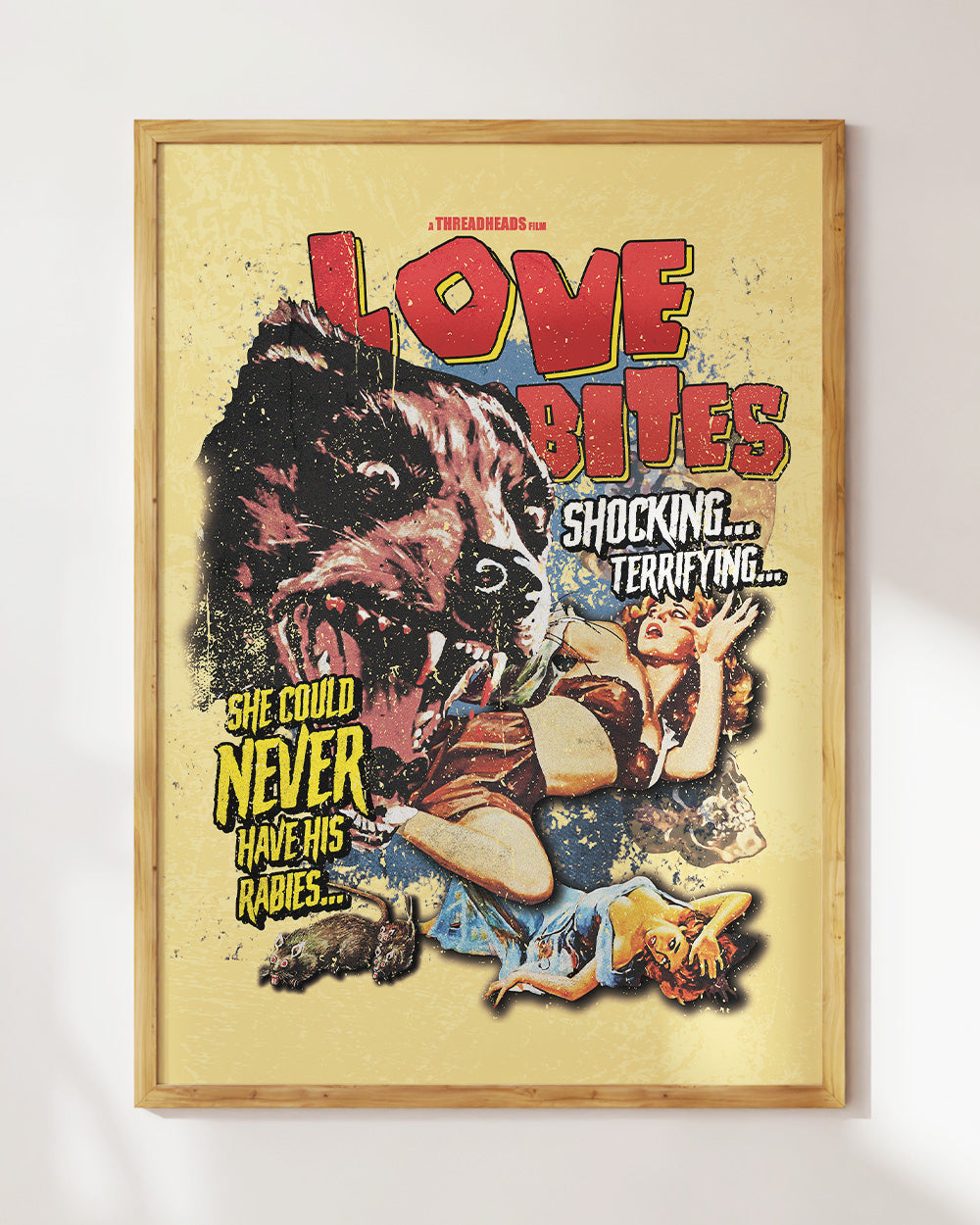 Love Bites Art Print #colour_Yellow