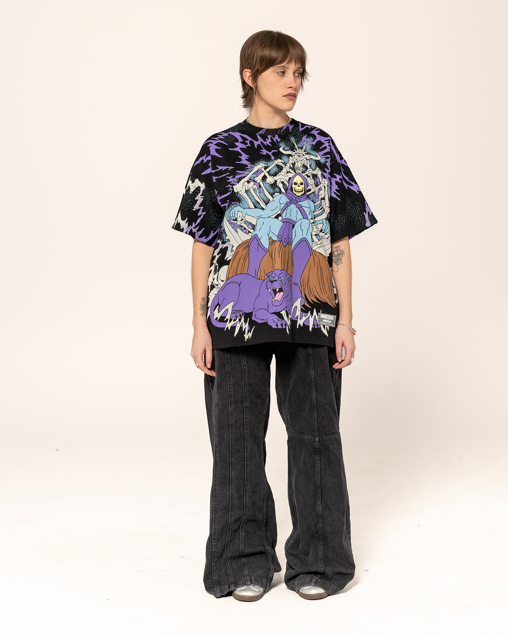 Skeletor Black Oversized Tee