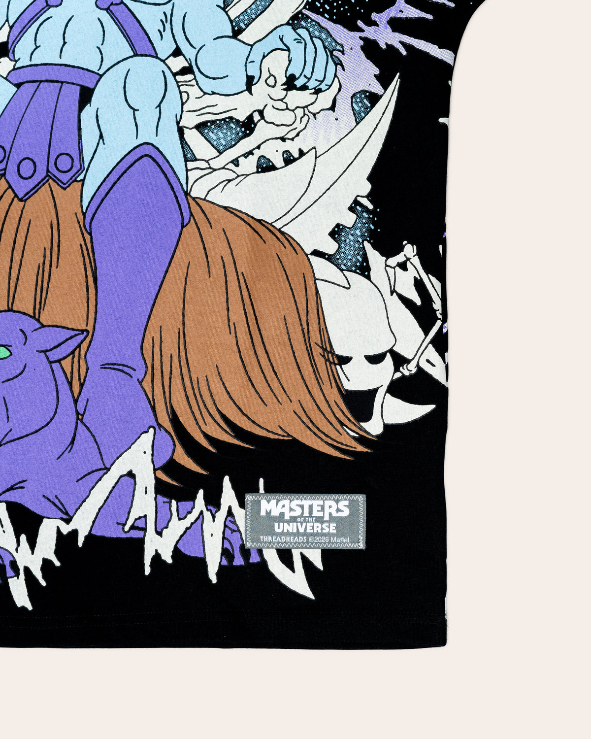 Skeletor Black Oversized Tee