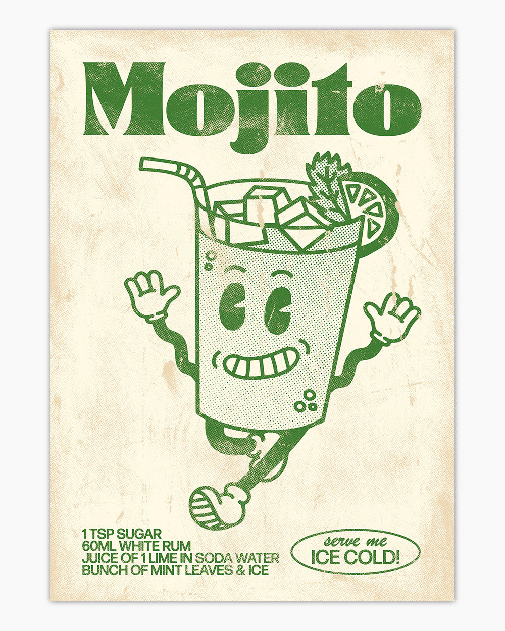 Mojito Art Print Australia Online #colour_natural