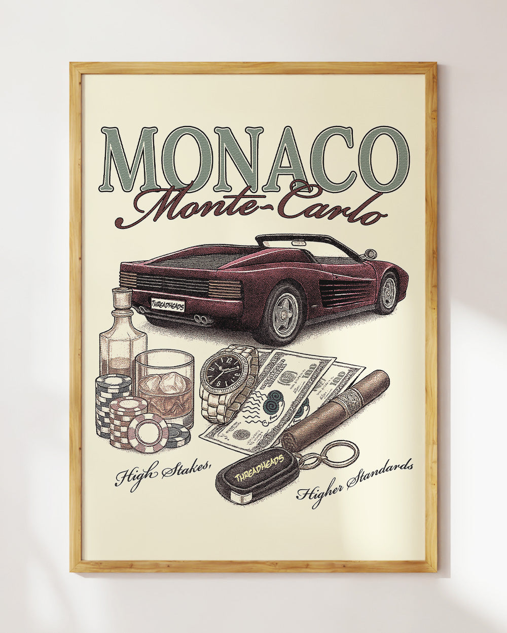 Monaco Money Art Print