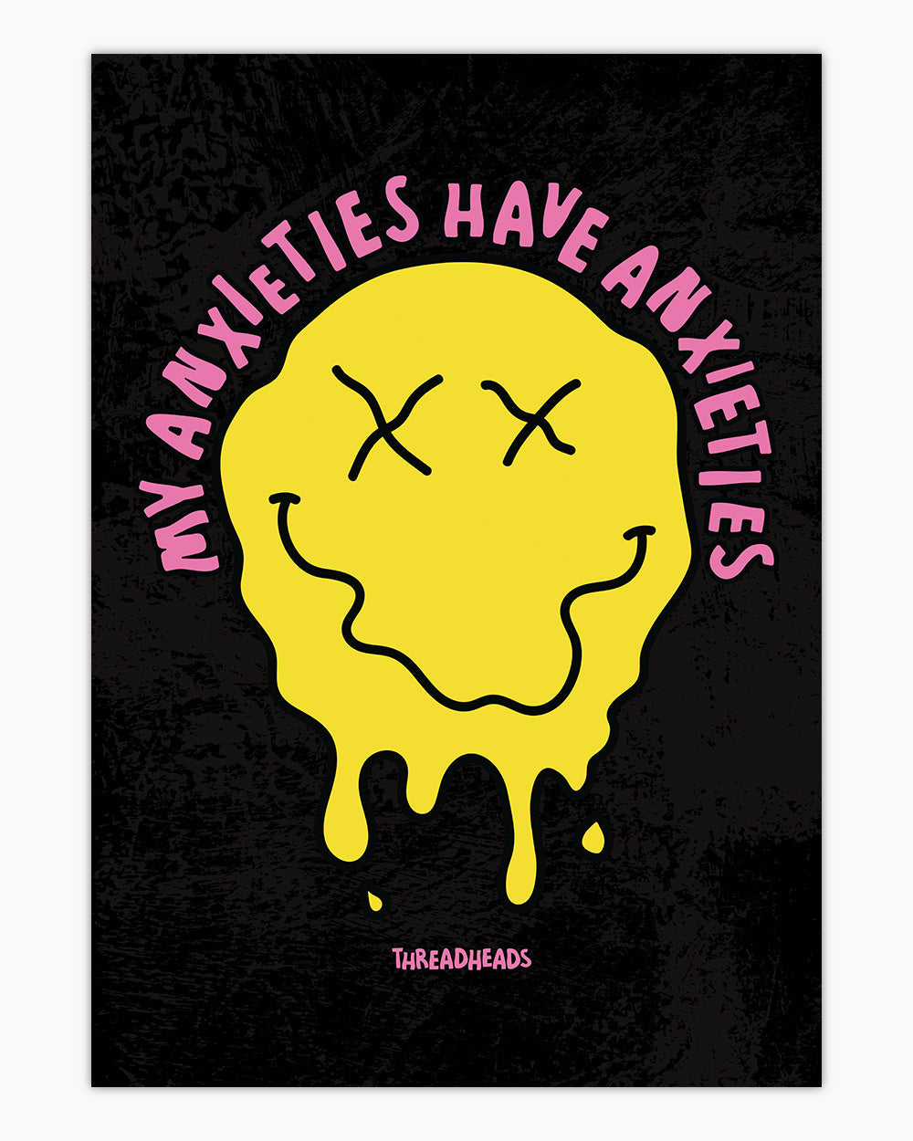 My Anxieties Have Anxieties Art Print #colour_Black