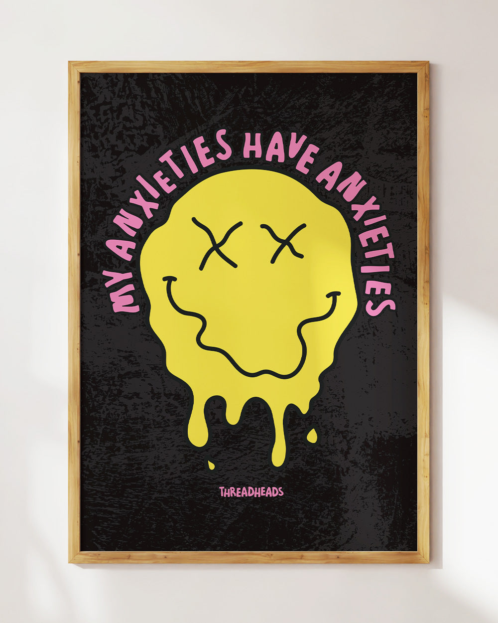 My Anxieties Have Anxieties Art Print #colour_Black