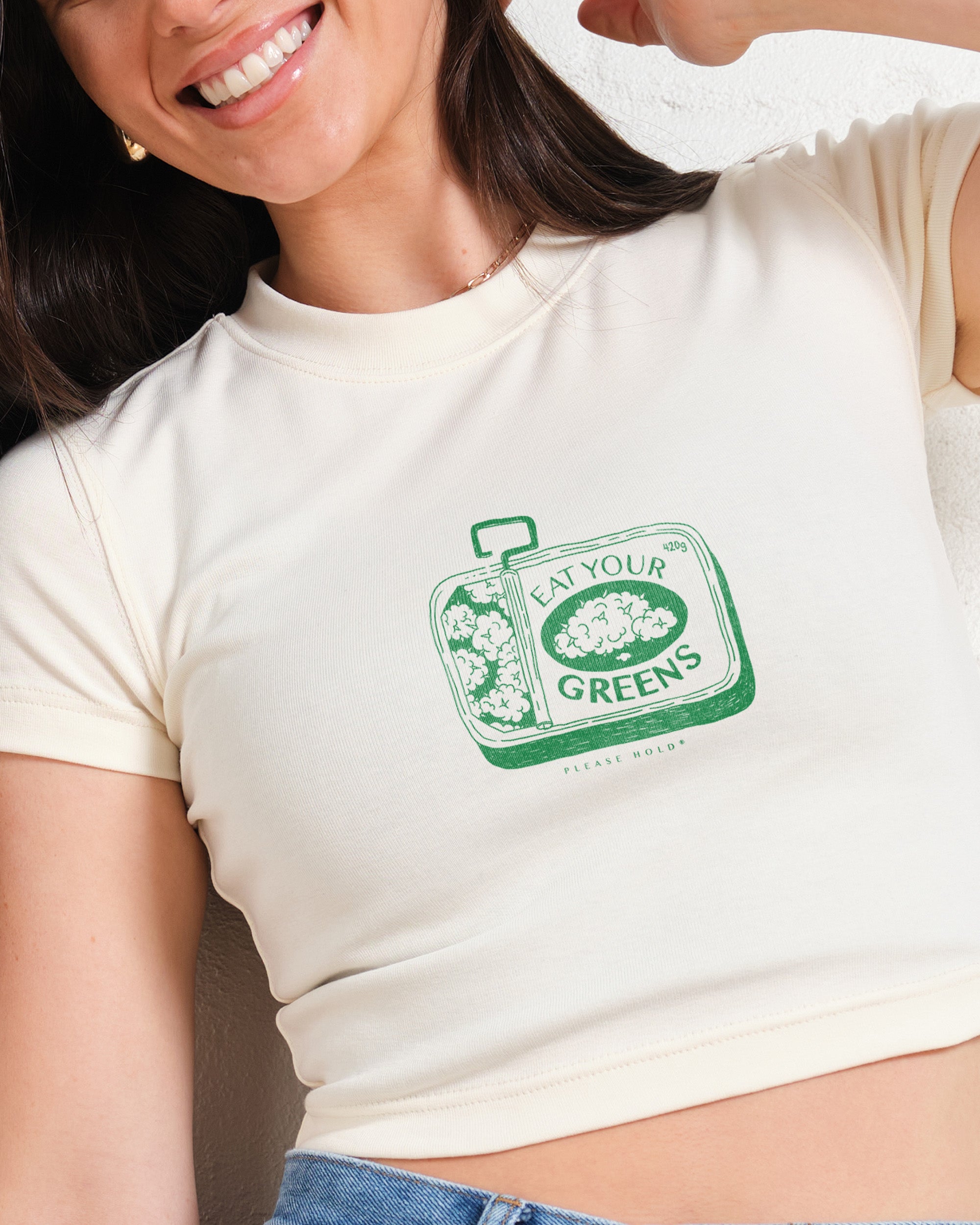 Eat Your Greens Baby Tee Graphic Baby Tee Australia Online