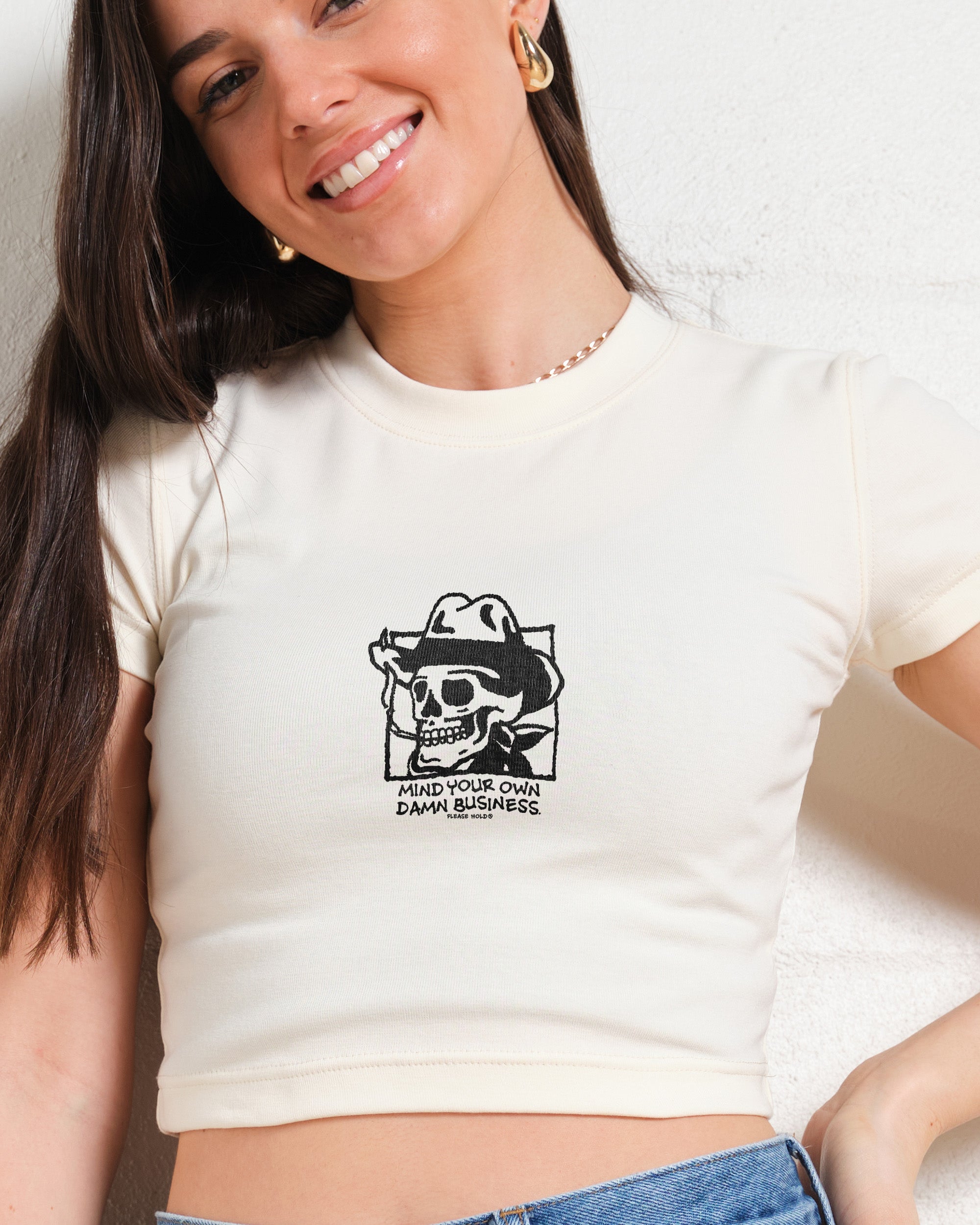 Mind Your Own Damn Business Baby Tee Graphic Baby Tee Australia Online