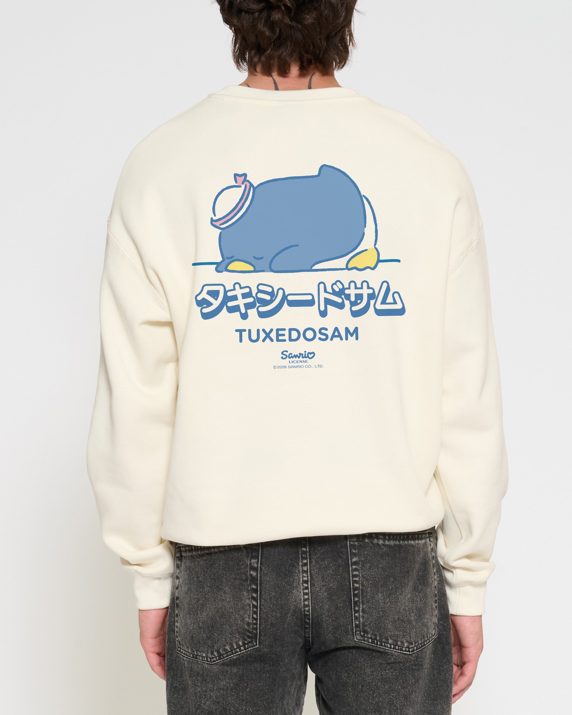 Tuxedosam Staying Cool Sweatshirt Official Hello Kitty and Friends collab Threadheads