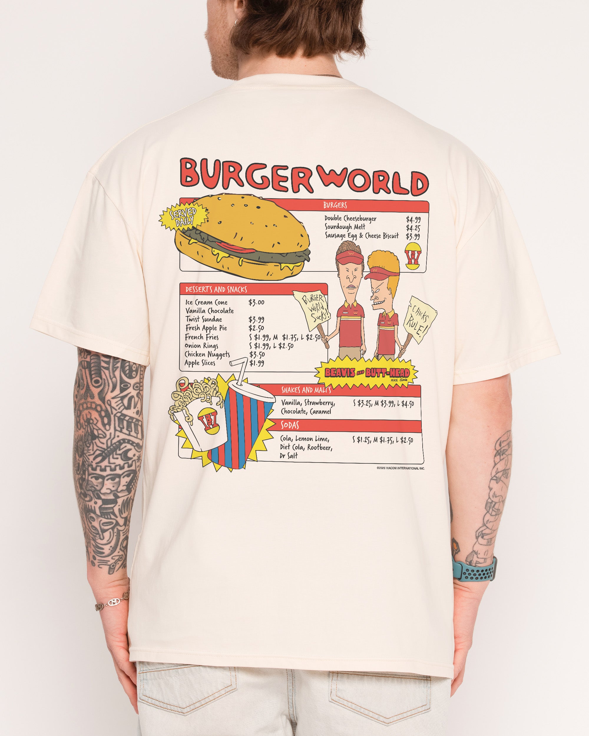 Burger World Oversized Tee Threadheads Australia Online